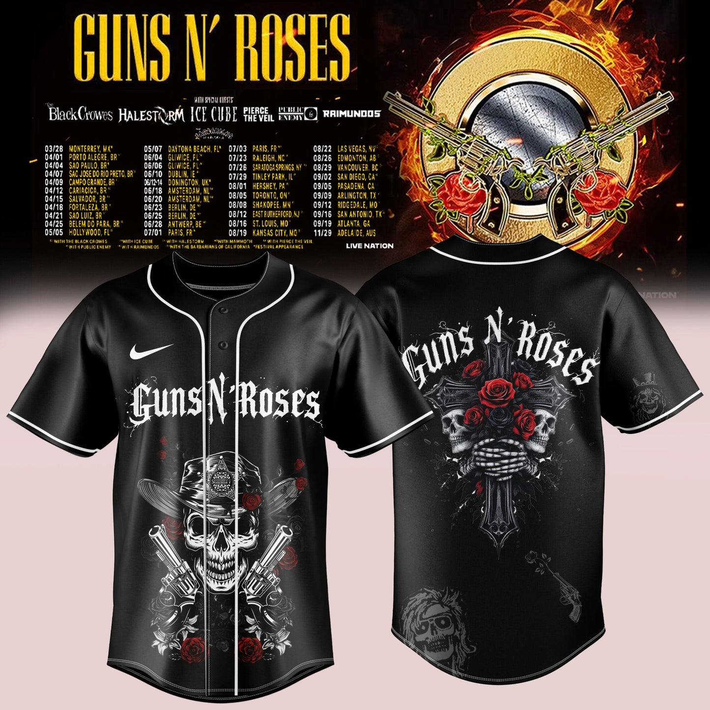 _Guns N’ Roses 2026 TOUR JERSEY IS HERE – LIMITED EDITION 🔥