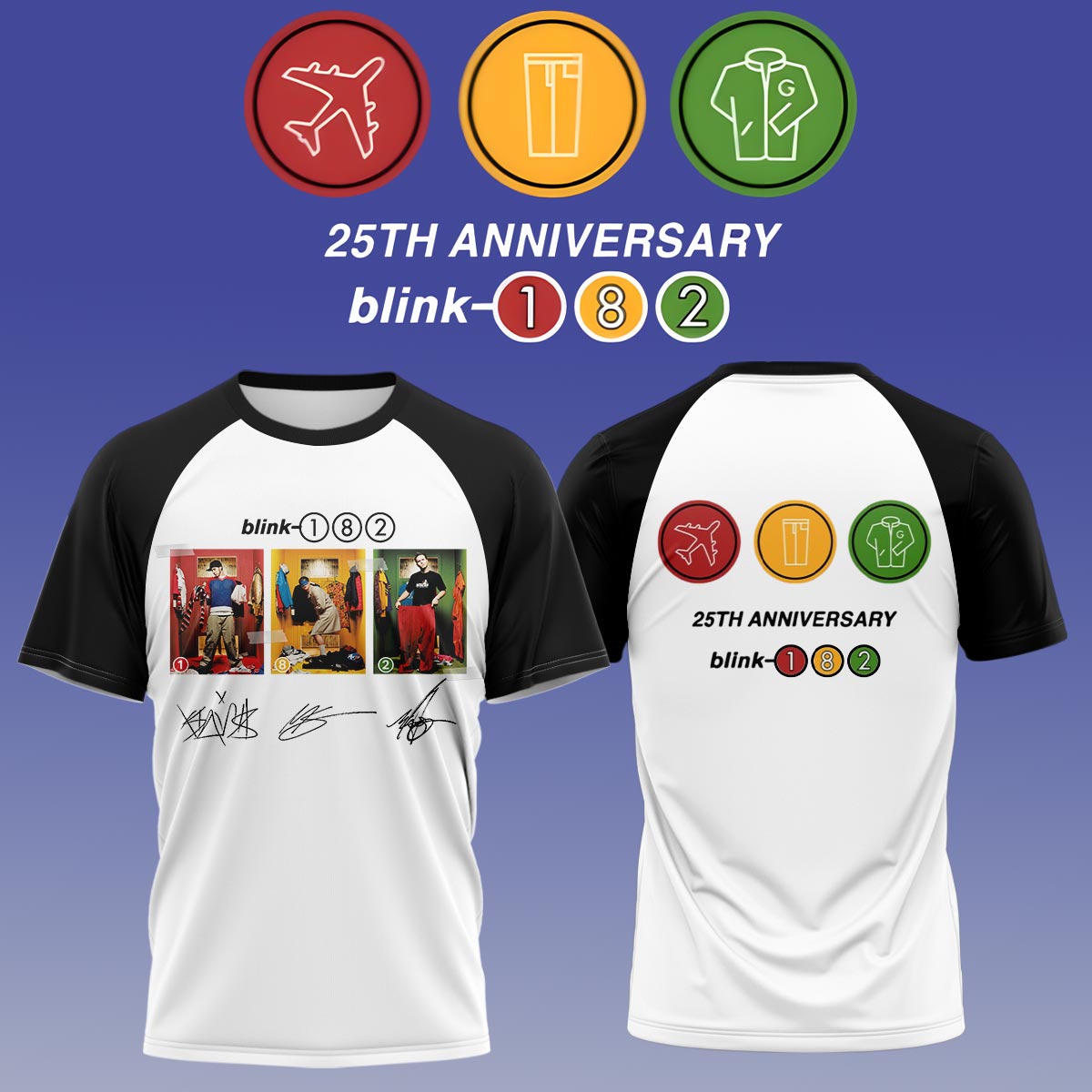 Blink-182 Anniversary Collection -Limited Edition Signature T shirt