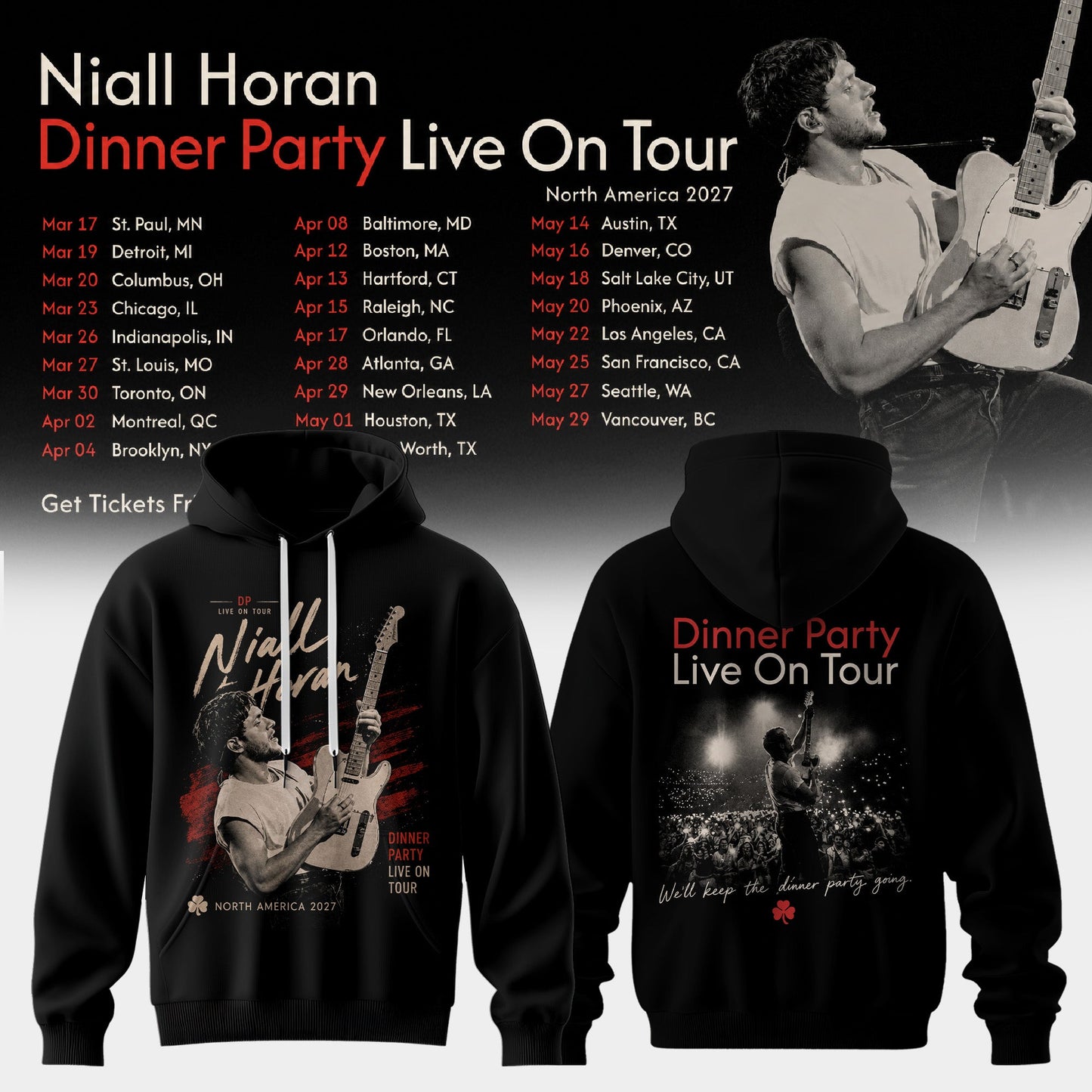 NIALL HORAN – DINNER PARTY LIVE ON TOUR HOODIE