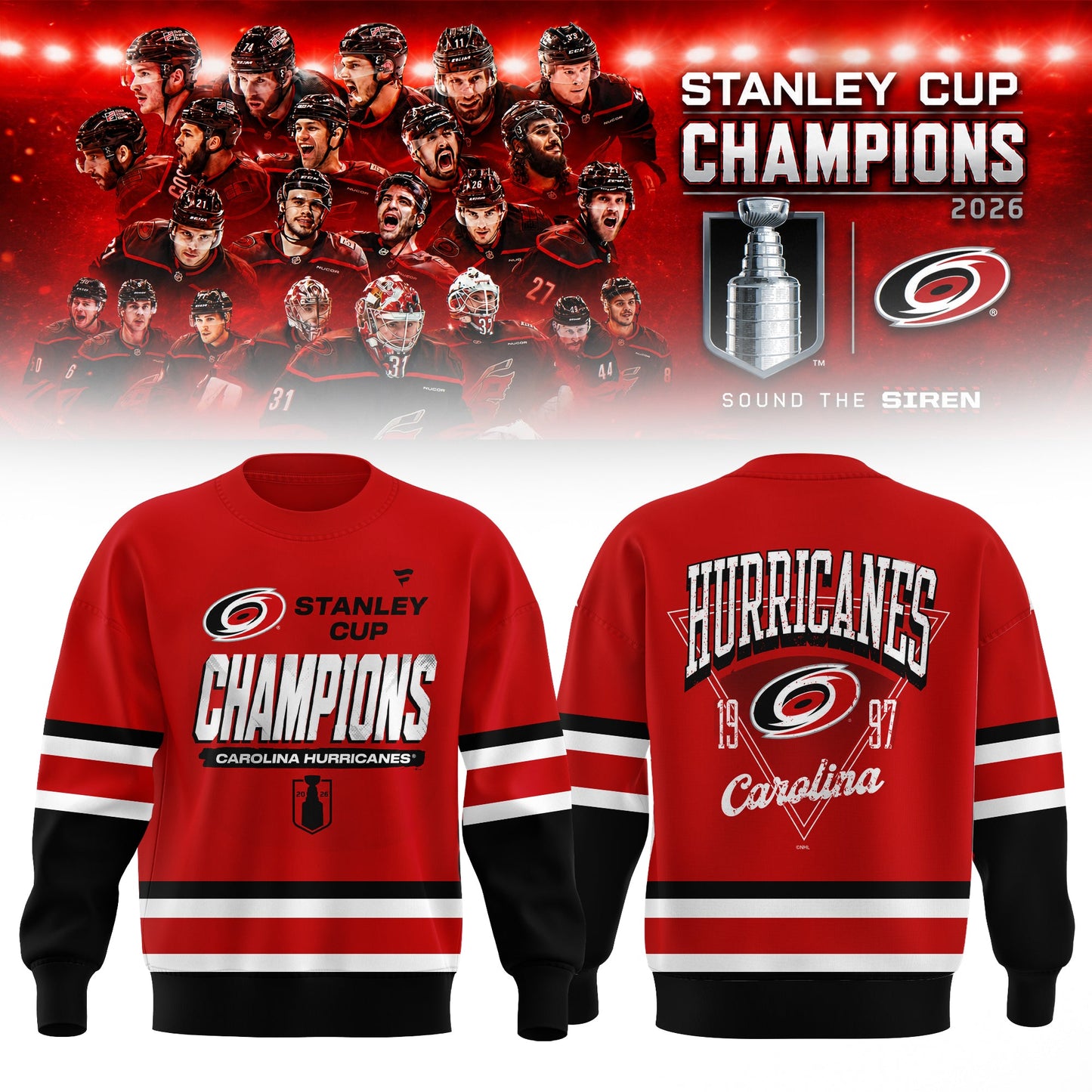 2026 Stanley Cup Champions Red Sweatshirt