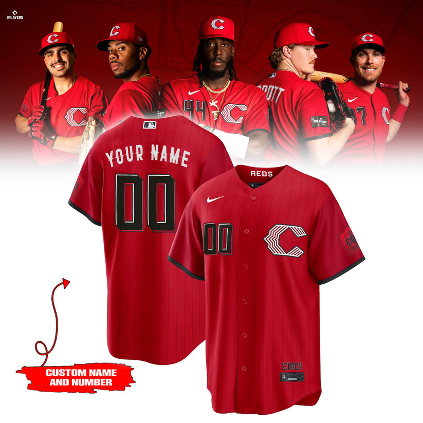 Cincinnati Reds 2026 City Connect Stadium Baseball Jersey