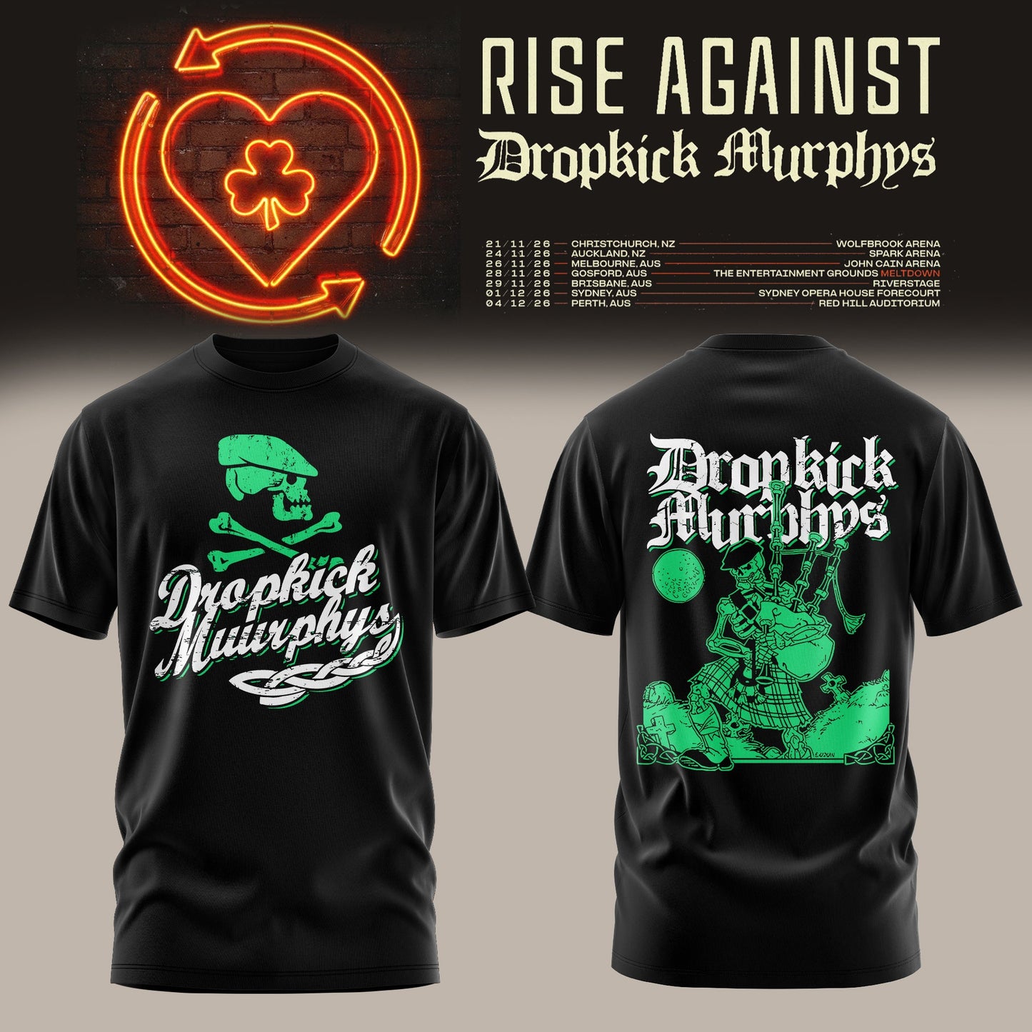Black Gas Mask Resistance Tee