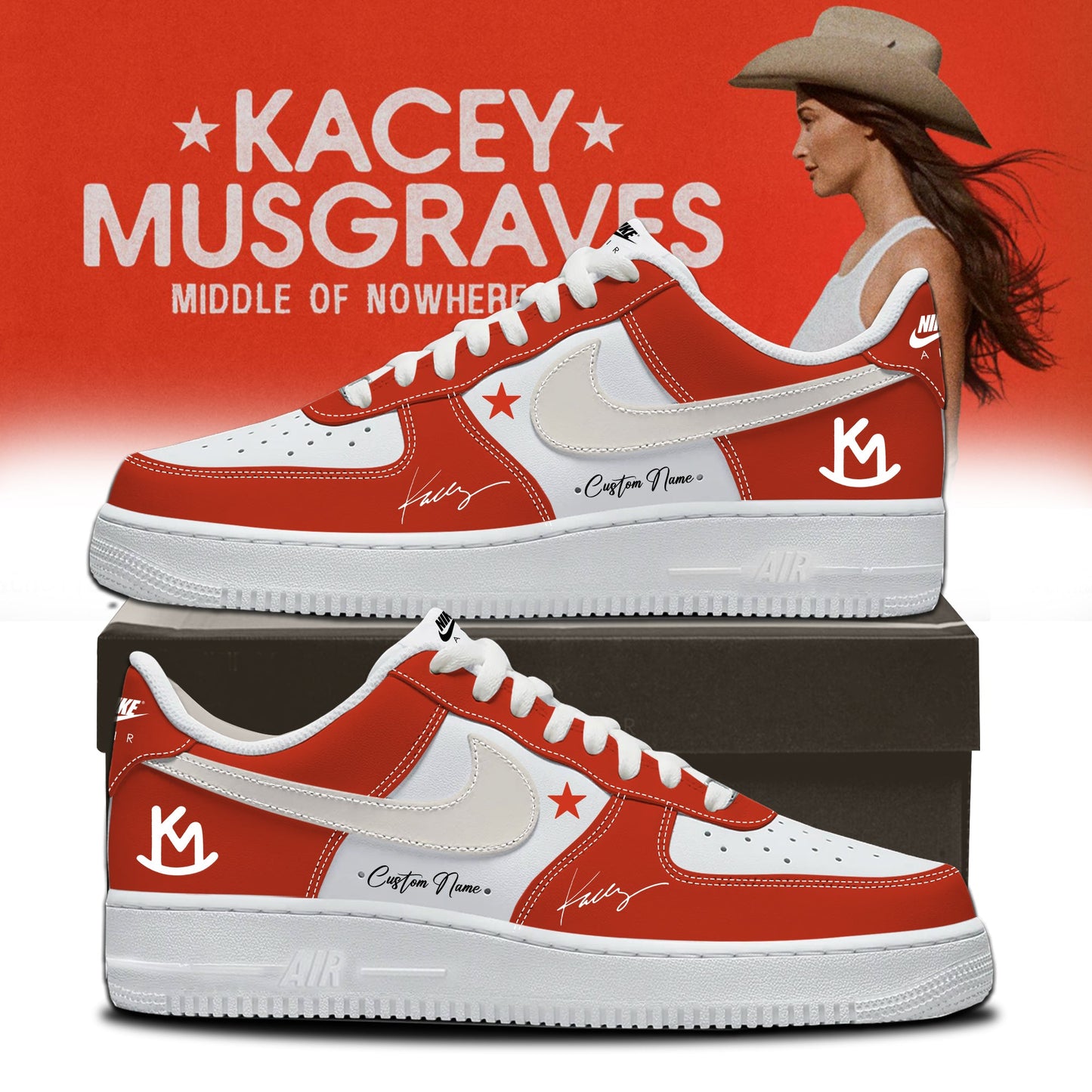 Kacey Musgraves Middle of Nowhere Tour Signed Shoes 3