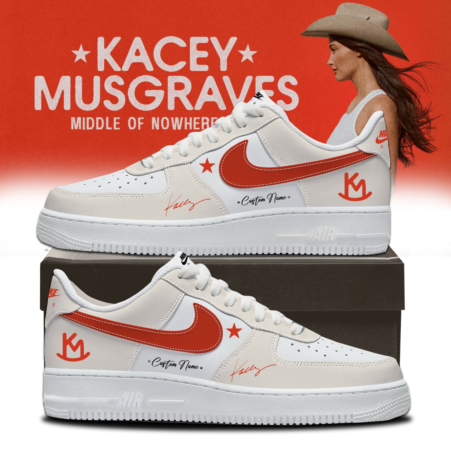 Kacey Musgraves Middle of Nowhere Tour Signed Shoes 3