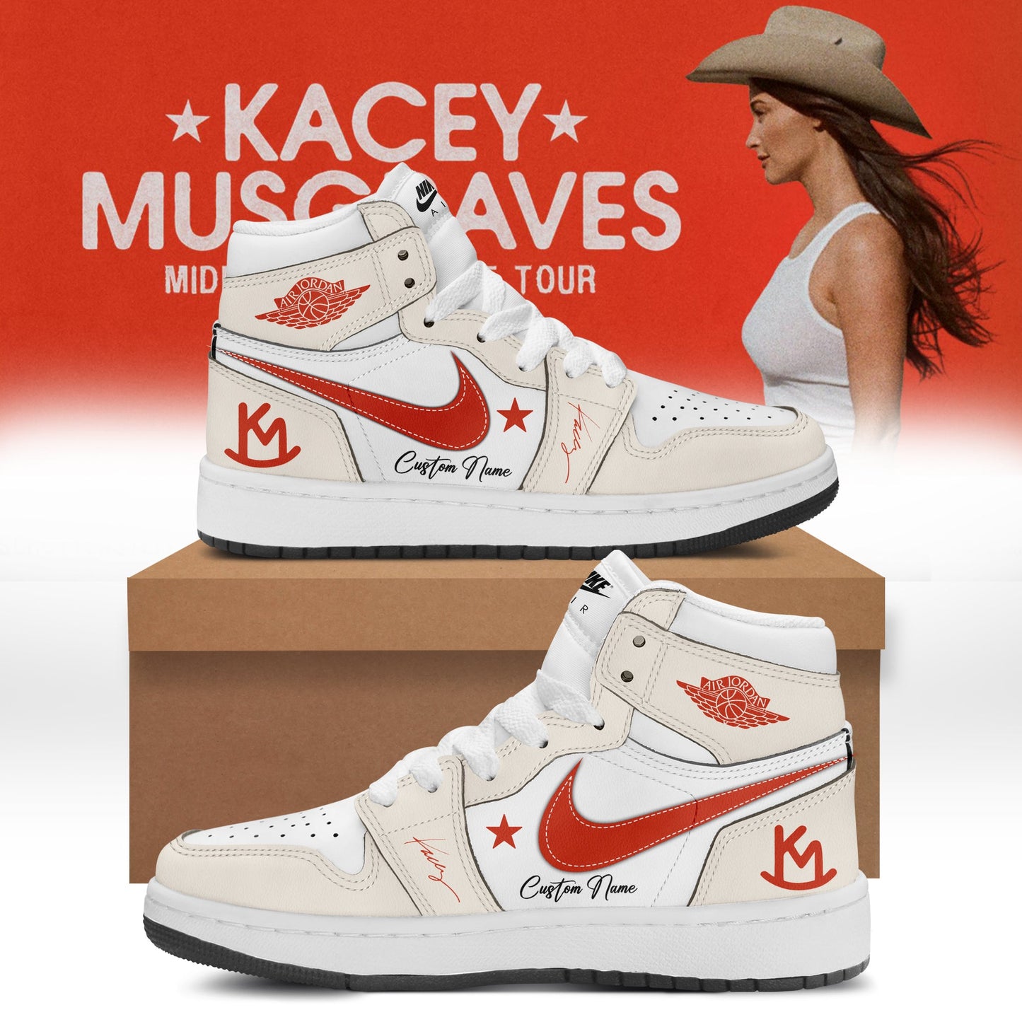 Kacey Musgraves Middle of Nowhere Tour Signed Shoes 3