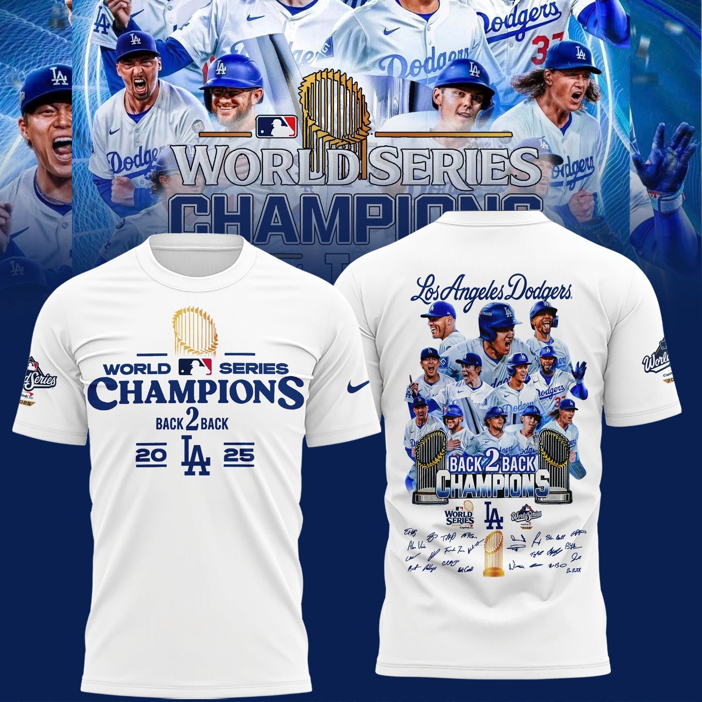 LA Dodgers – 2025 World Series Champions Limited Edition T-Shirt