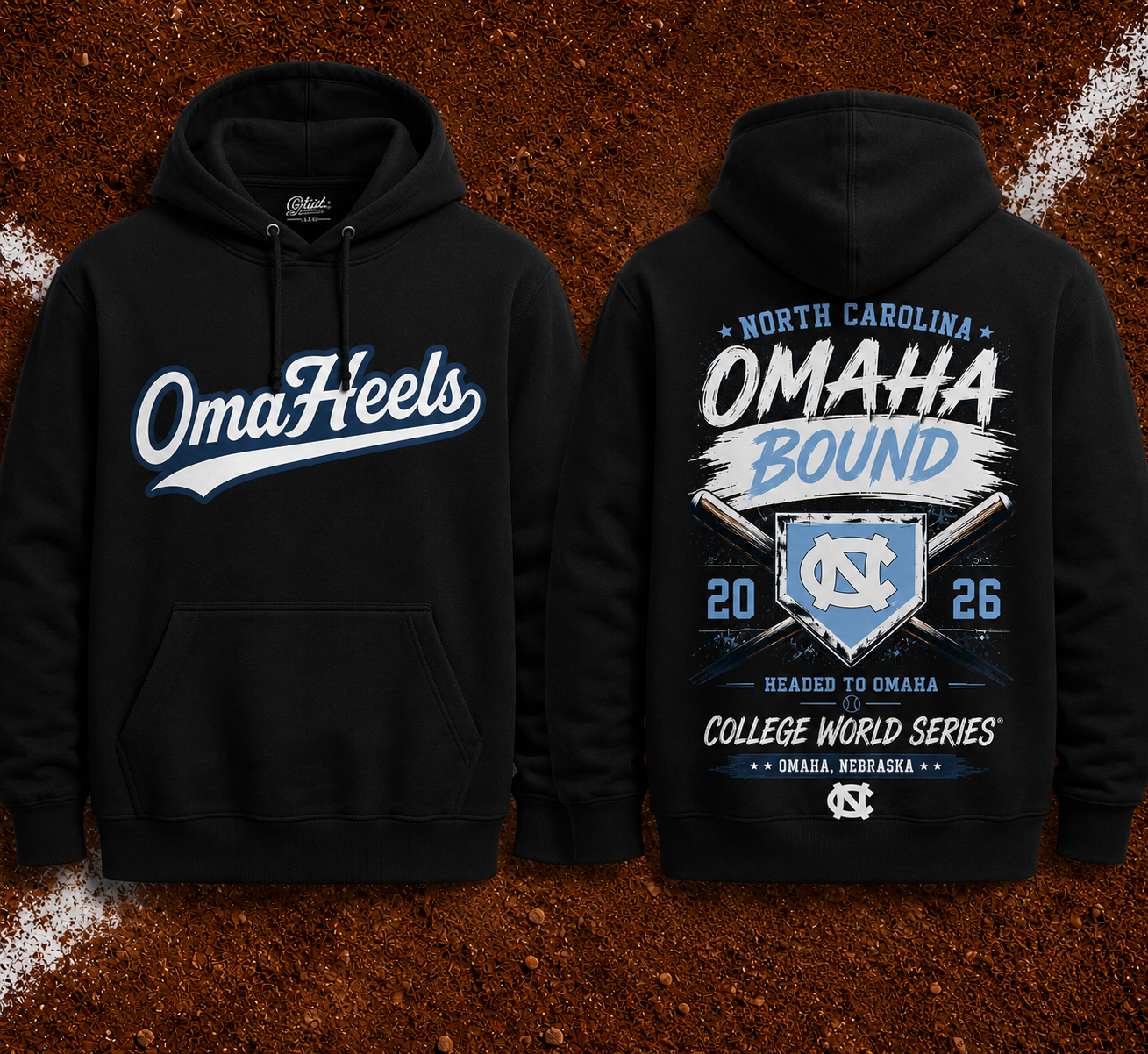 OmaHeels – Headed to Omaha – 2026 NCAA Baseball Men’s College World Series Hoodie