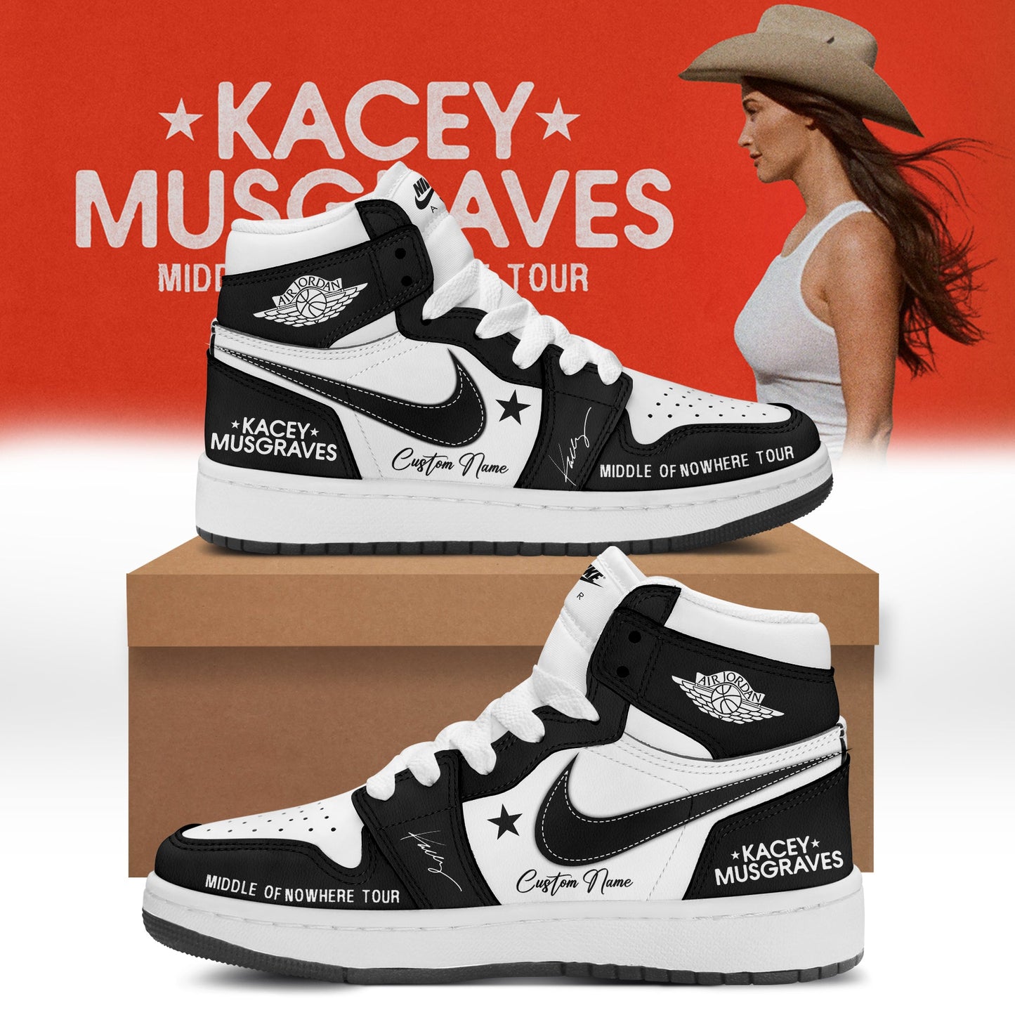 Kacey Musgraves Middle of Nowhere Tour Signed Shoes 2