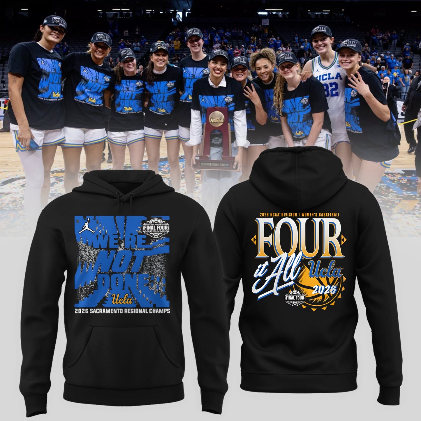 UCLA 2026 Women’s Basketball Five Four Hoodie Limited Edition
