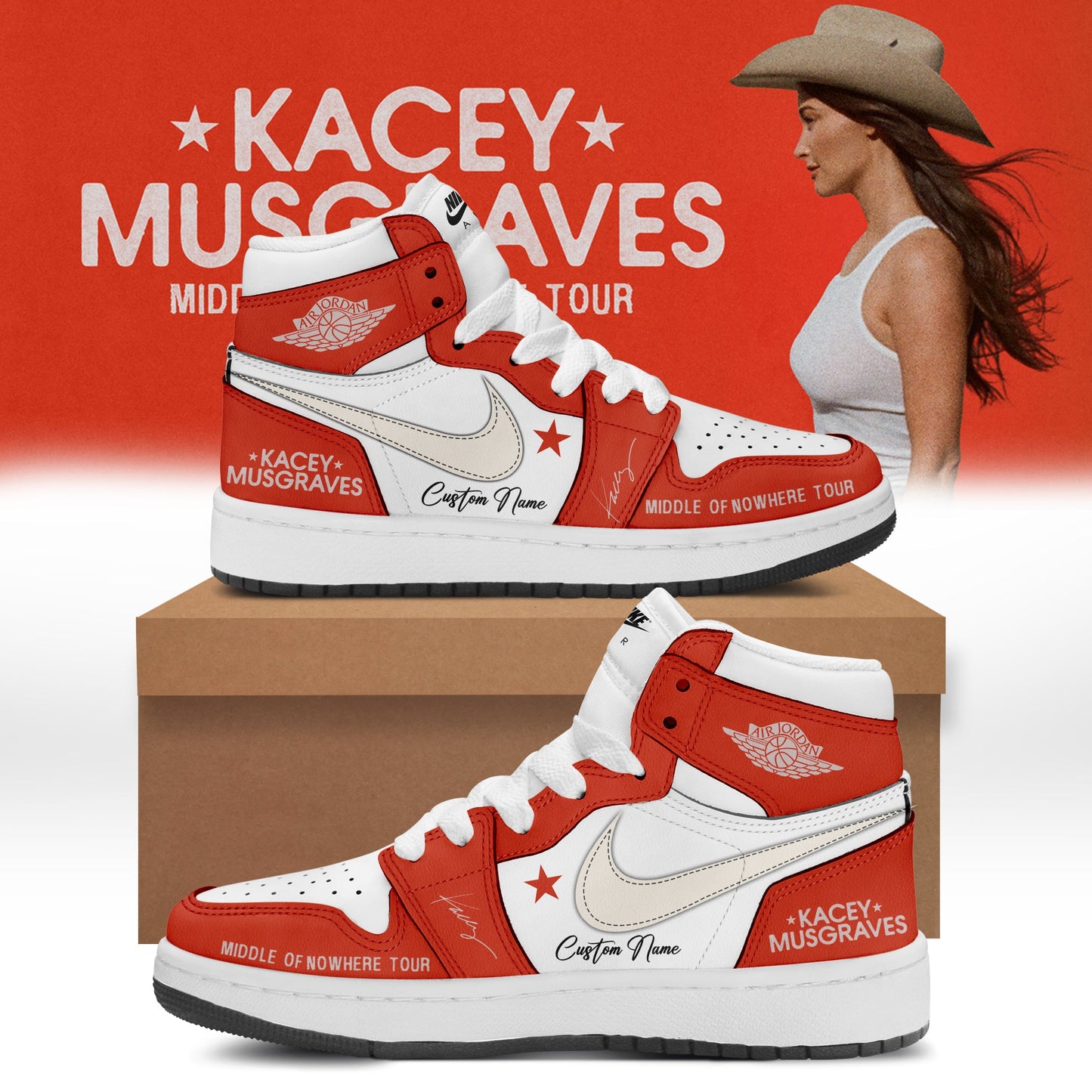 Kacey Musgraves Middle of Nowhere Tour Signed Shoes 2