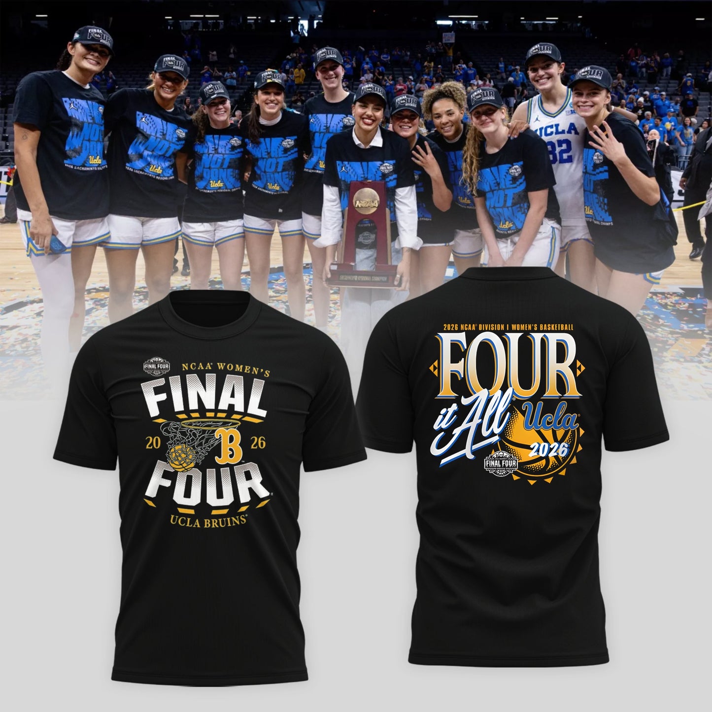UCLA 2026 Women’s Basketball Five Four Tshirt Limited Edition