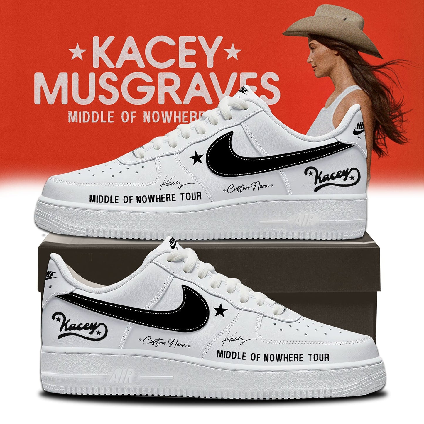 Kacey Musgraves Middle of Nowhere Tour Signed Shoes 4