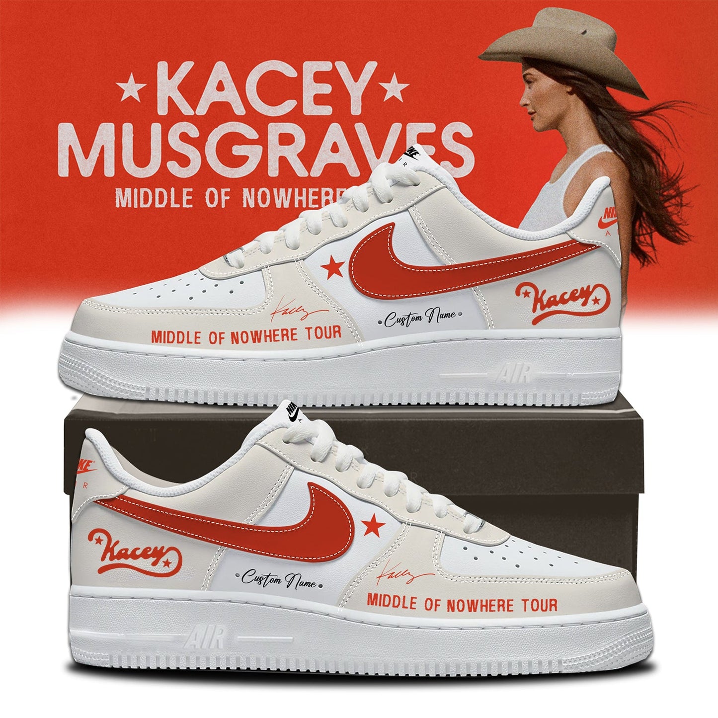 Kacey Musgraves Middle of Nowhere Tour Signed Shoes 4