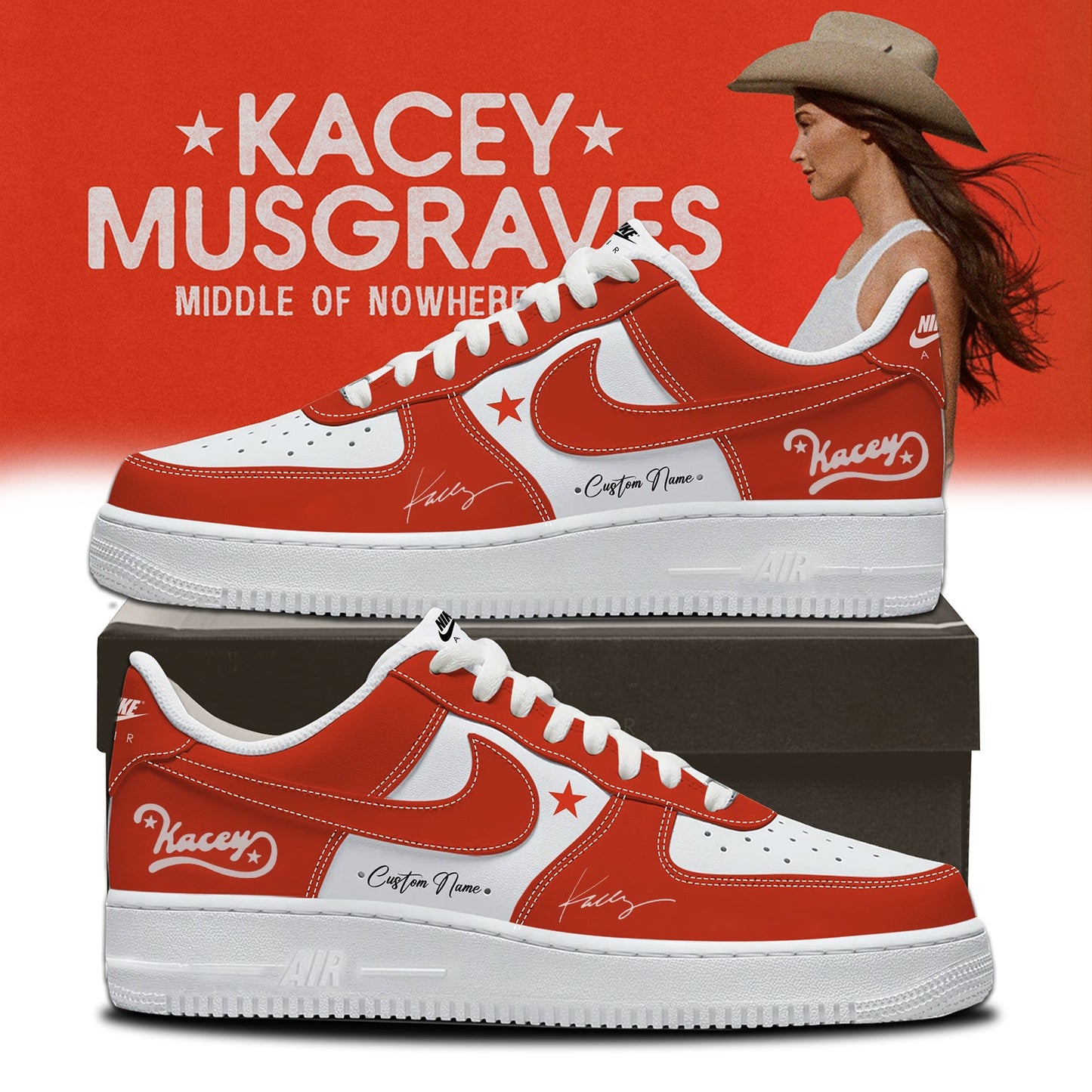 Kacey Musgraves Middle of Nowhere Tour Signed Shoes 1
