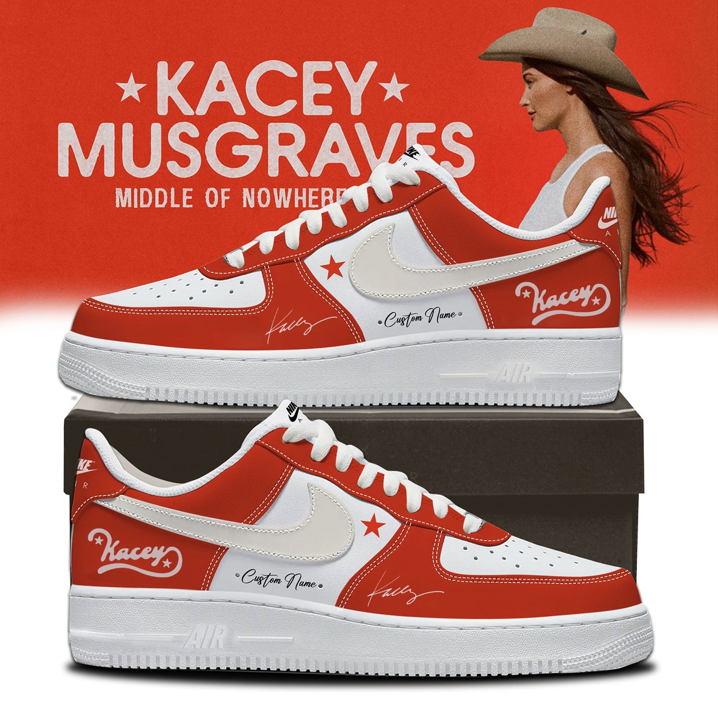 Kacey Musgraves Middle of Nowhere Tour Signed Shoes 1