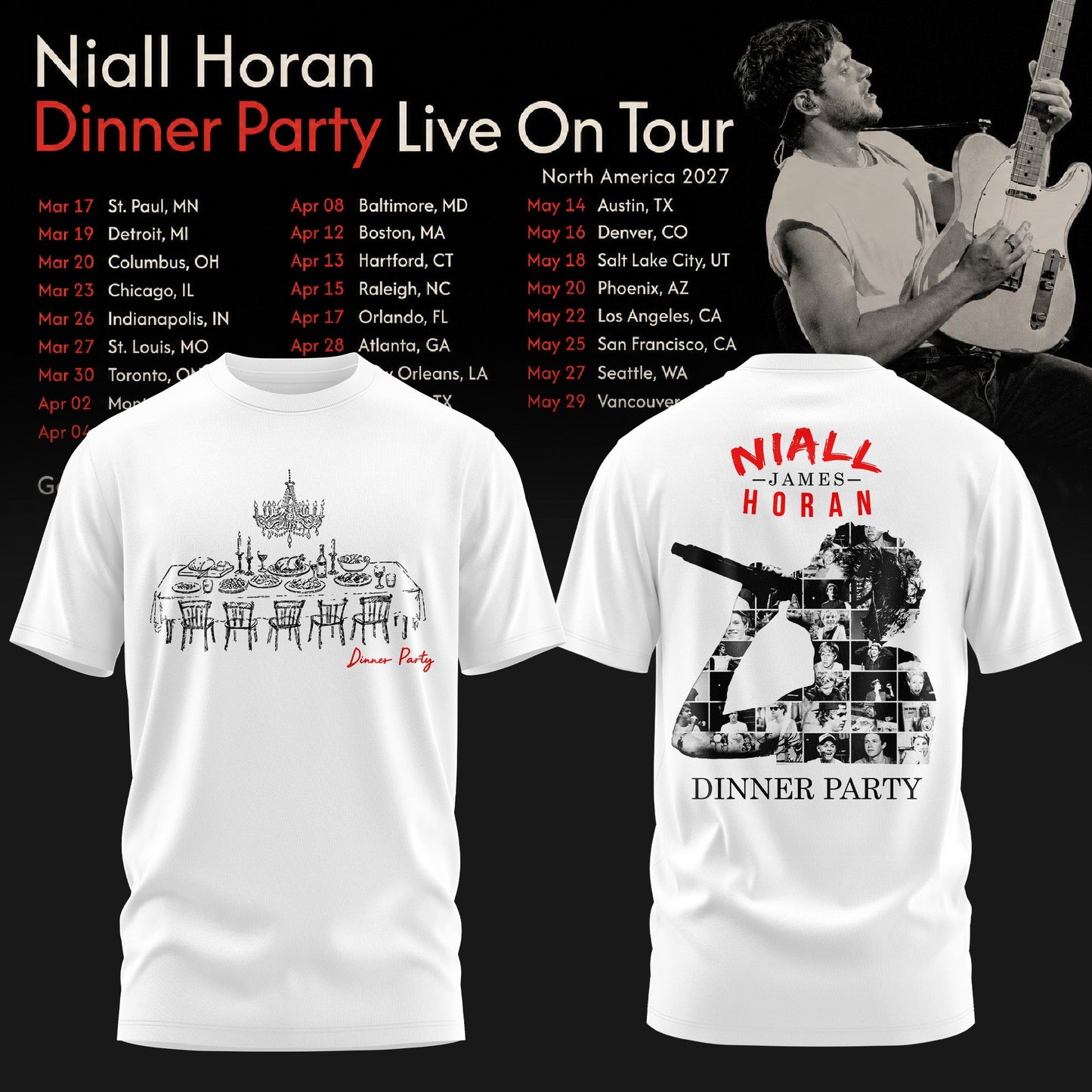 NIALL HORAN – DINNER PARTY LIVE ON TOUR TEE