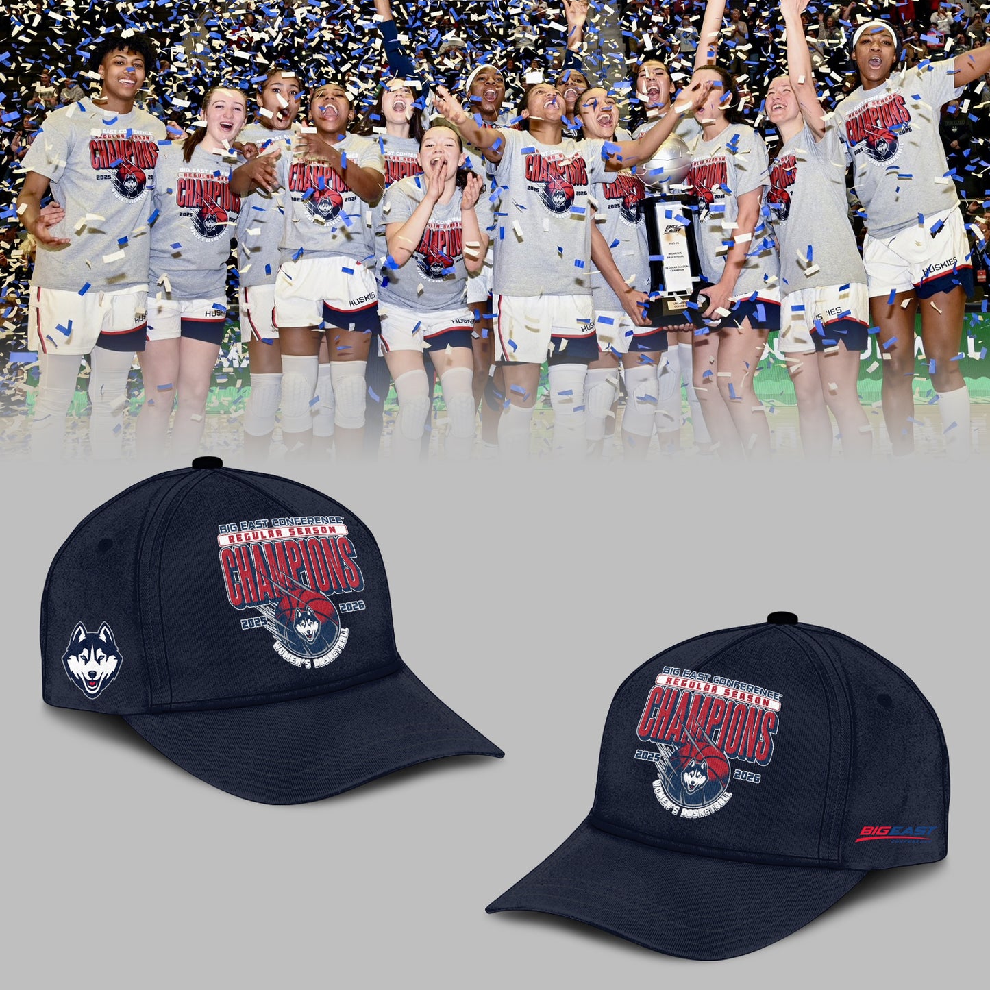 UConn Women’s Basketball 2026 BIG EAST Tournament Champions Hoodie