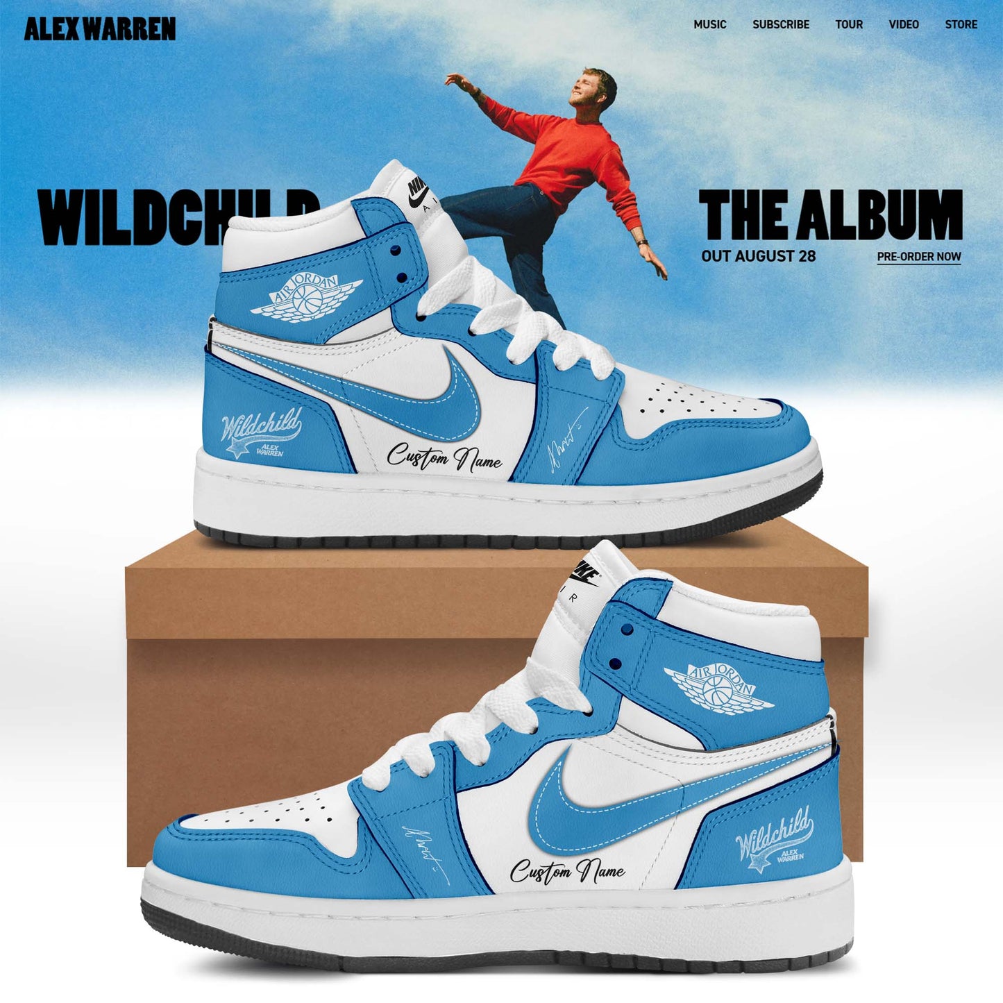 .Alex Warren’s “Little Orphan Alex” Tour Shoes