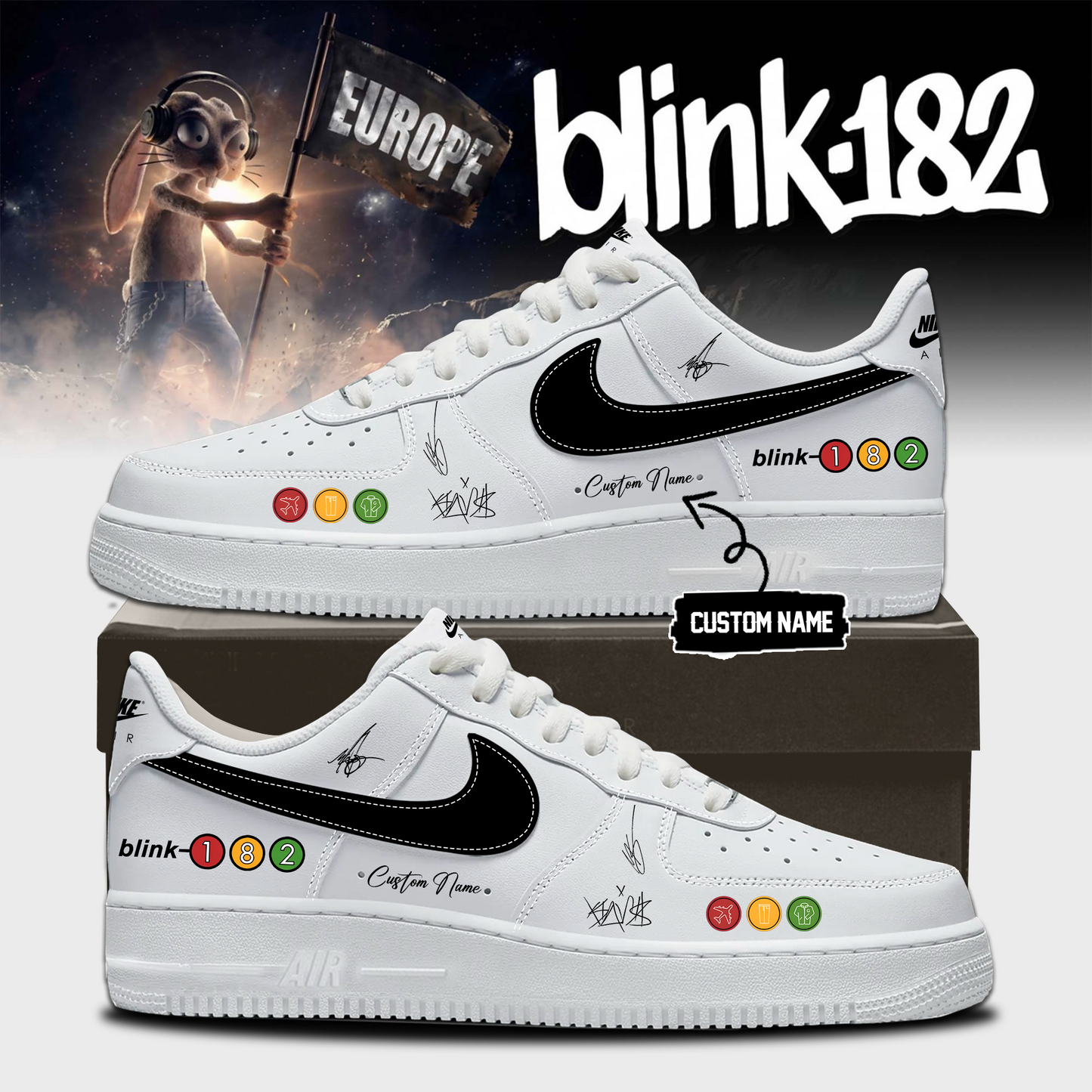 Blink-182 Anniversary Collection -Limited Edition Signature Shoes