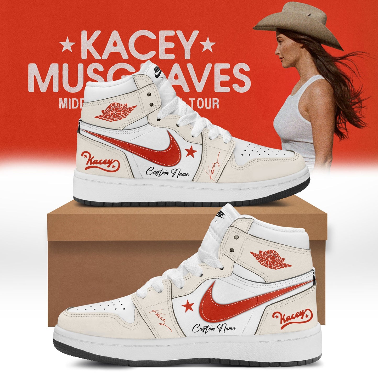Kacey Musgraves Middle of Nowhere Tour Signed Shoes 1