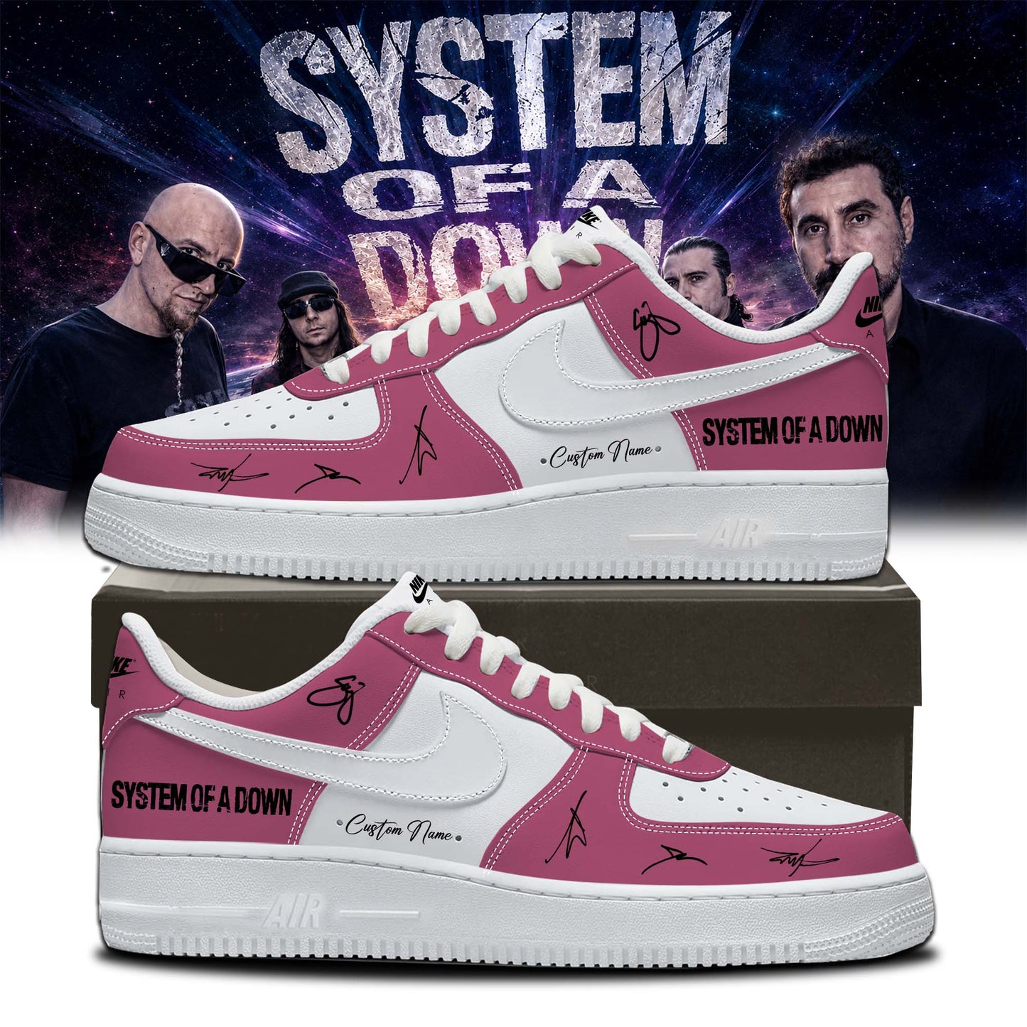 System of a Down “Europe / UK Stadium Tour 2026” Signature Limited Edition – Shoes AF1