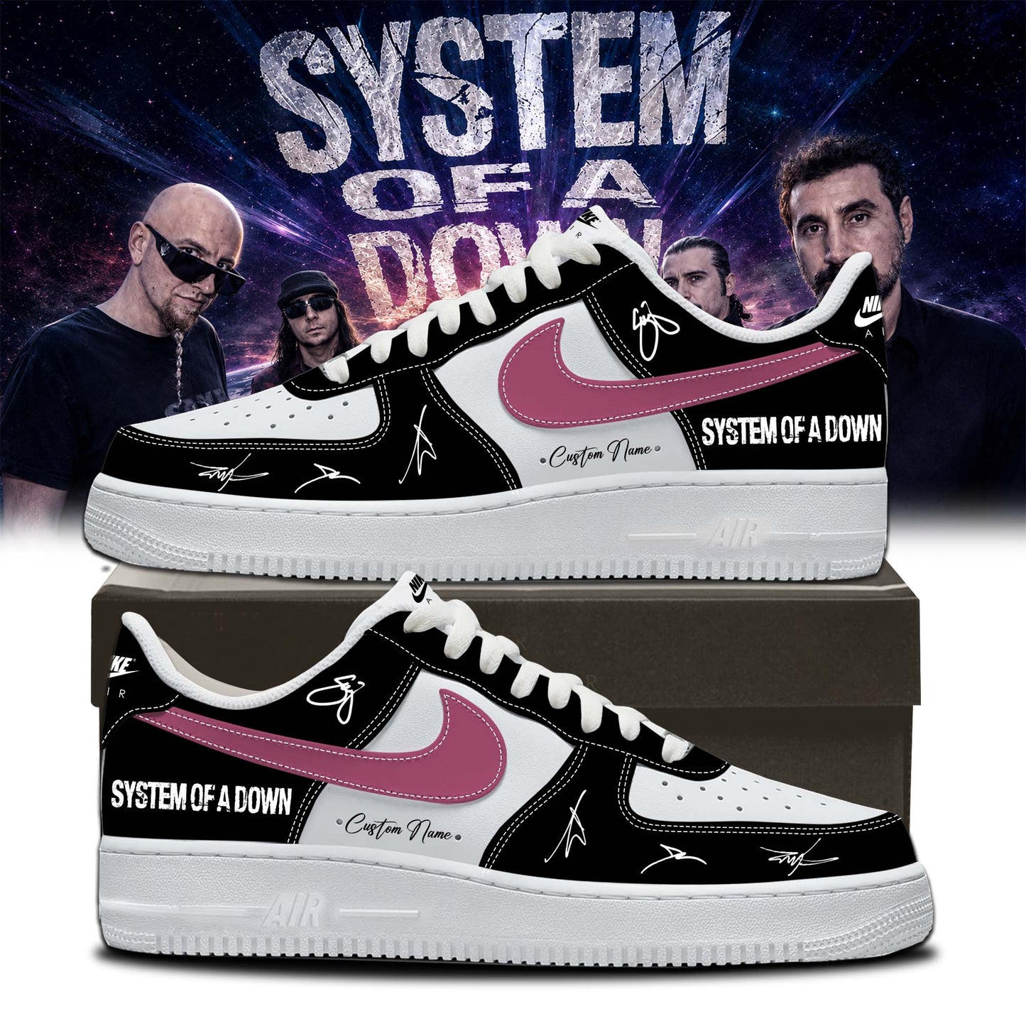 System of a Down “Europe / UK Stadium Tour 2026” Signature Limited Edition – Shoes AF1