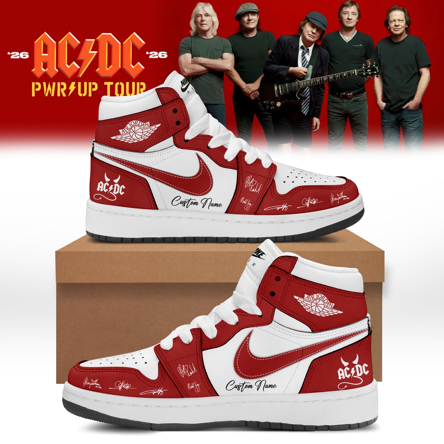 AC/DC ” Power Up Tour ” 2026 – Shoes