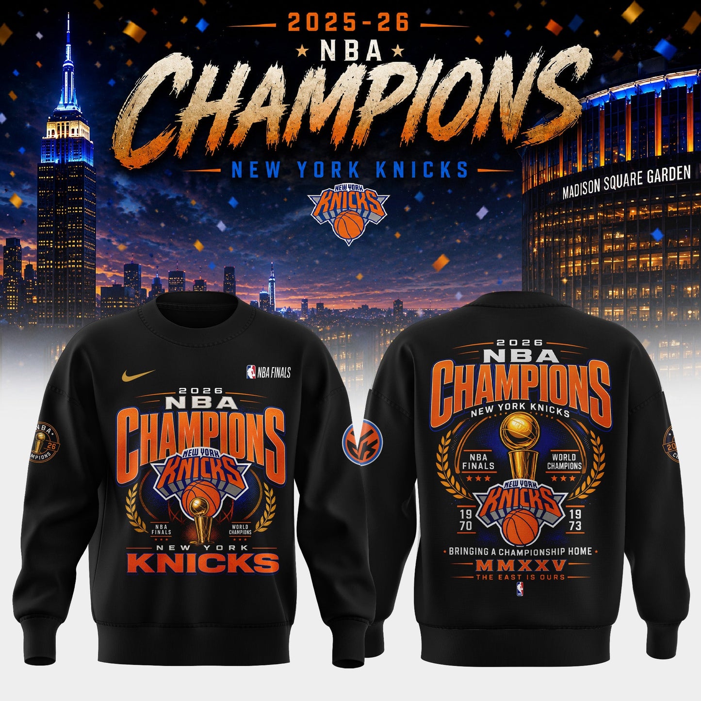 _New York Knick 2026 Champions Sweater