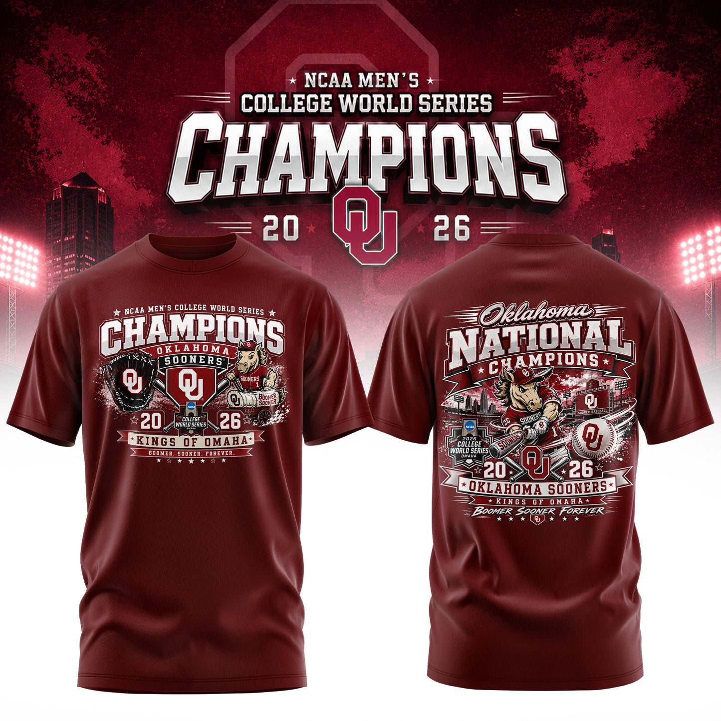 _ Men’s College World Series Champions 2026 Edition Tee