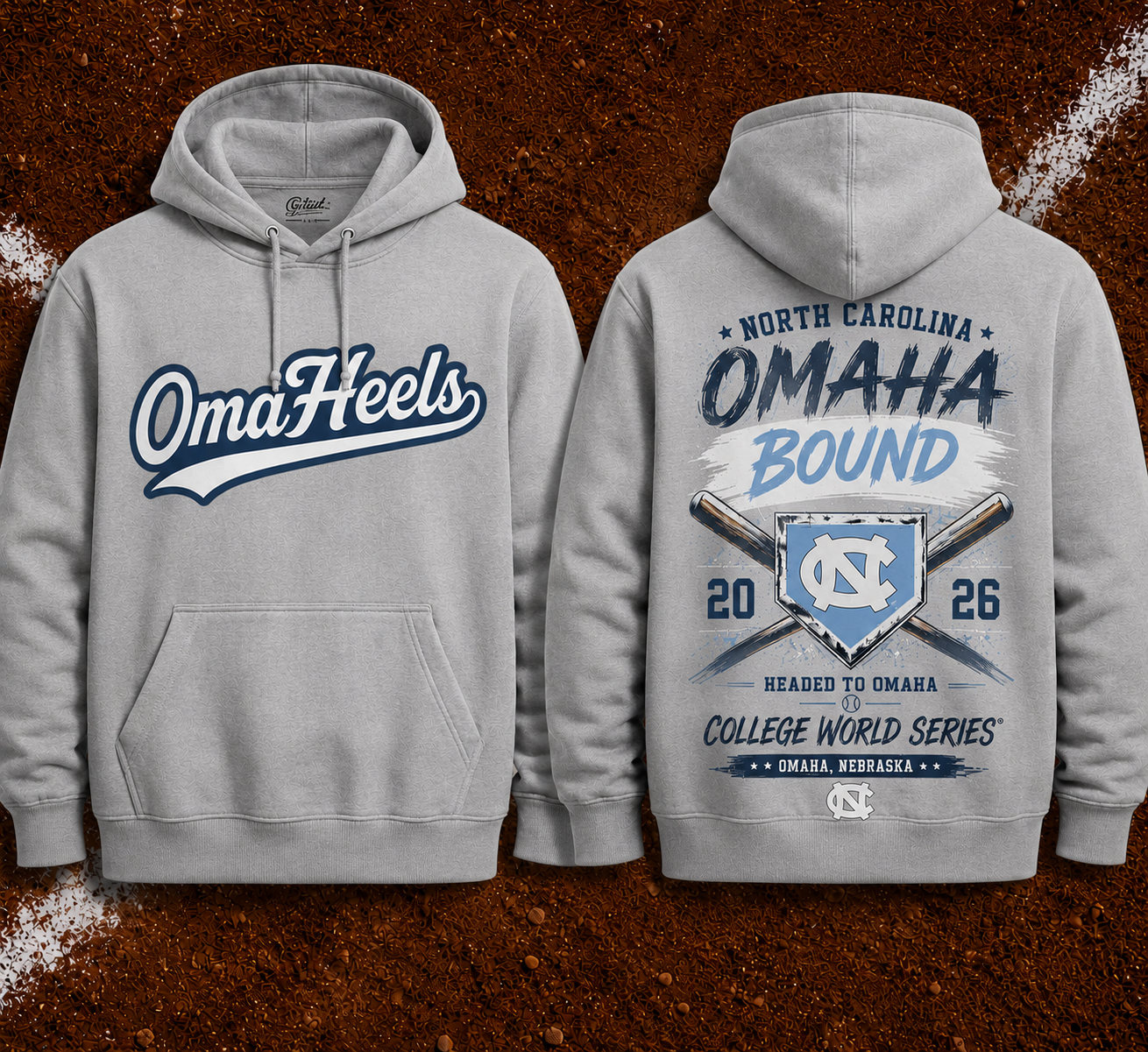 OmaHeels – Headed to Omaha – 2026 NCAA Baseball Men’s College World Series Hoodie