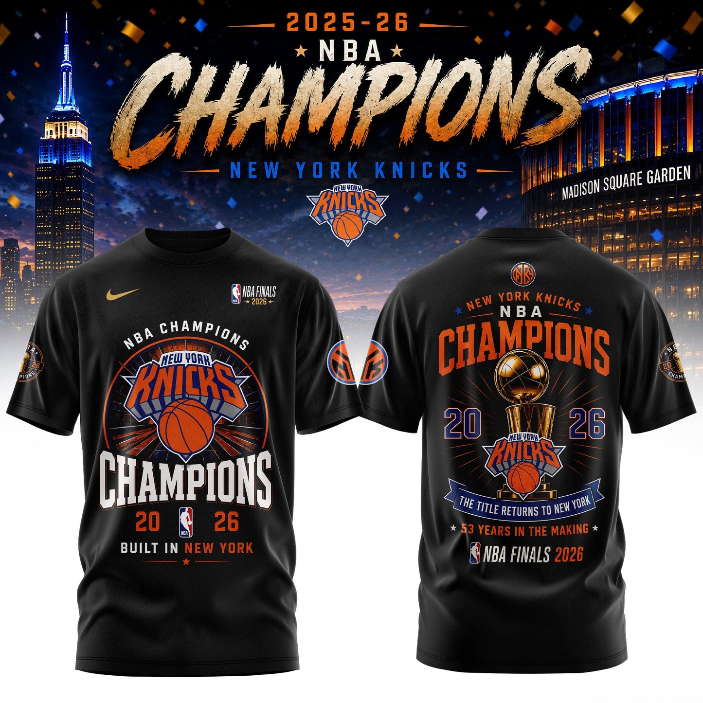 _ New York Knick 2026 Champions Tshirt