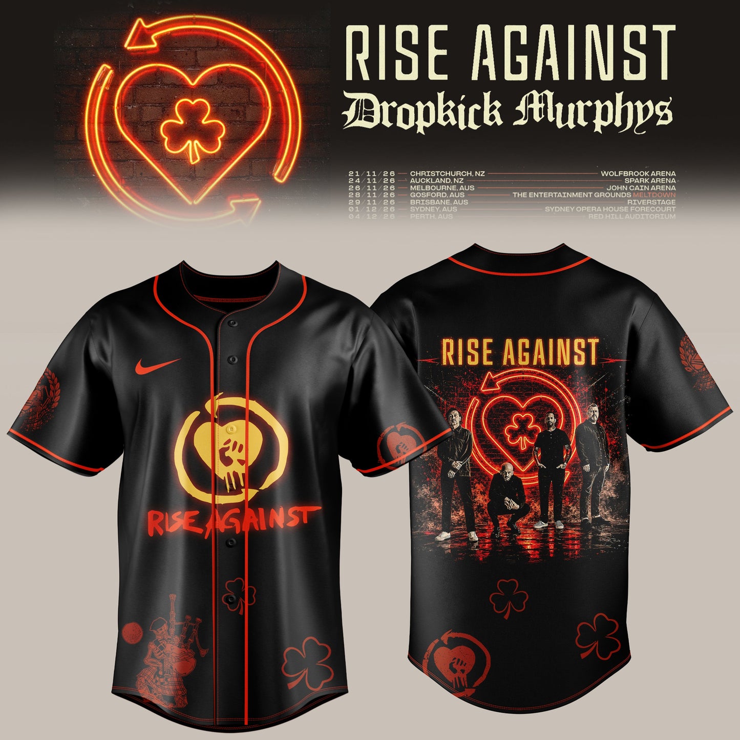 . Black Riot Flame Jersey