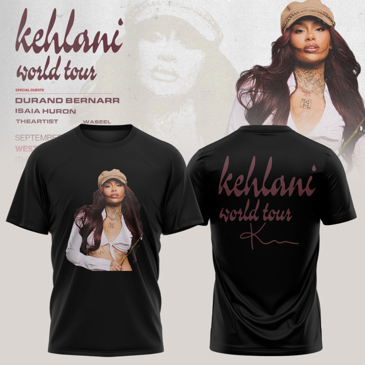THE KEHLANI WORLD TOUR: North America T-shirt