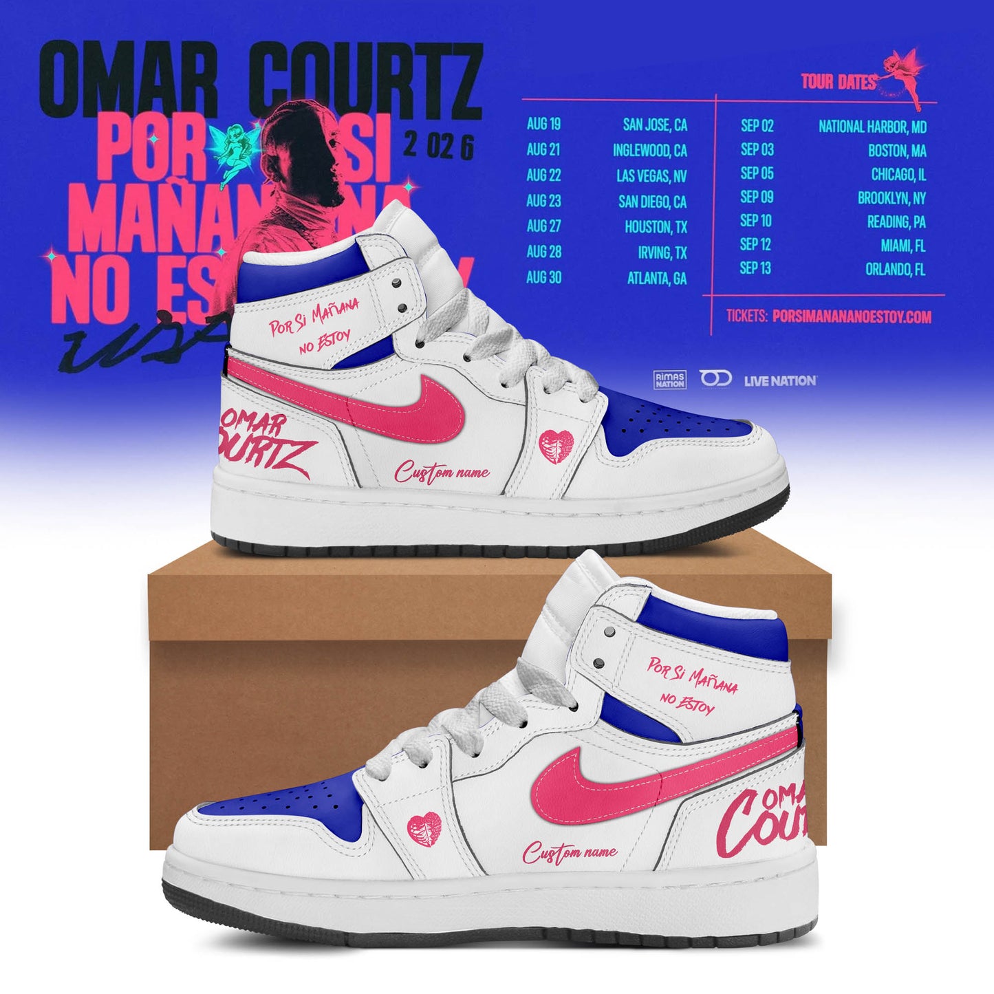 Neon Heartbreak Custom Aj Sneaker