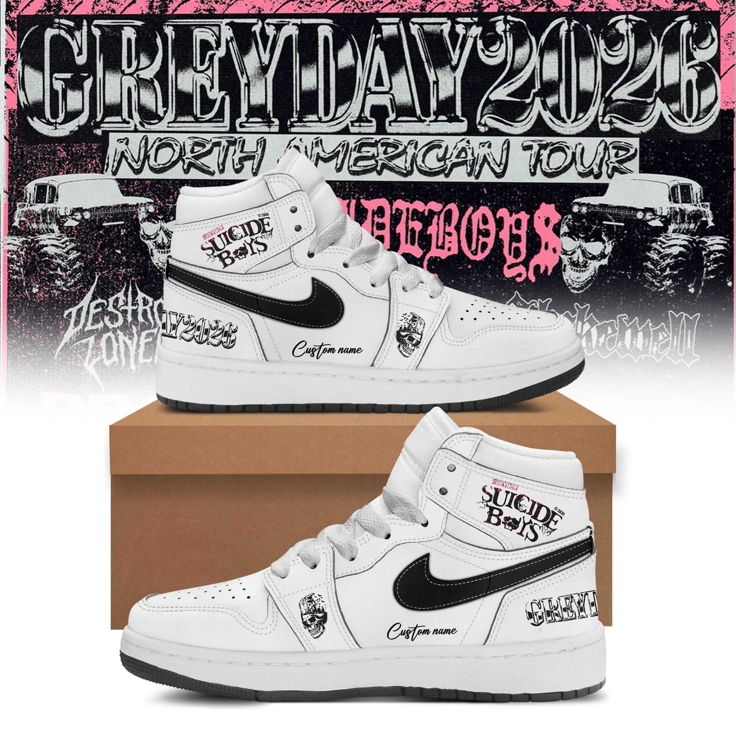 Grey Day 2026: Official Custom Kicks for the Suicideboys Faithful