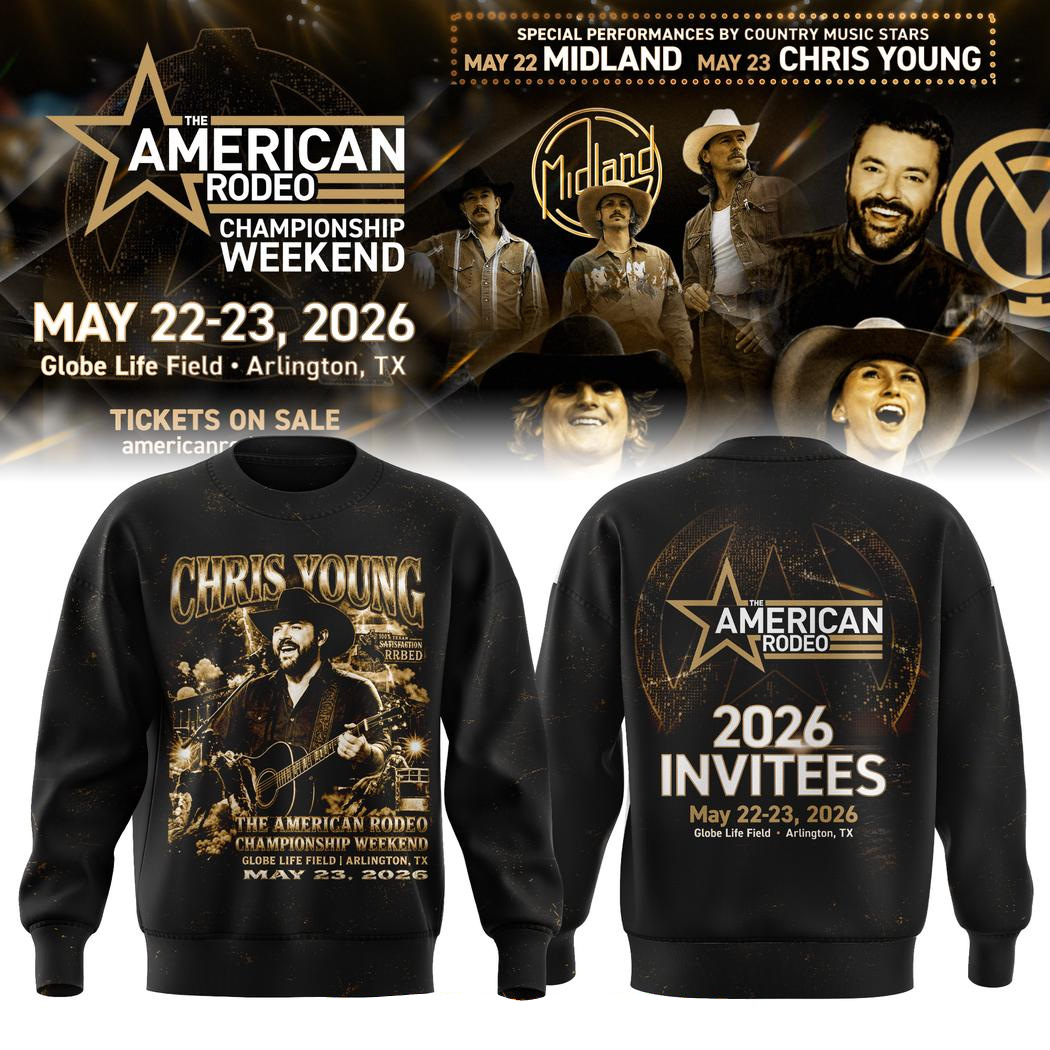 Chris Young The American Rodeo 2026 Limited Edition 3D Sweatshirt