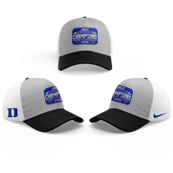 Duke Blue Devils 2026 T.Rowe Price ACC Men’s Basketball Tournament Champions Blue Shirt V2
