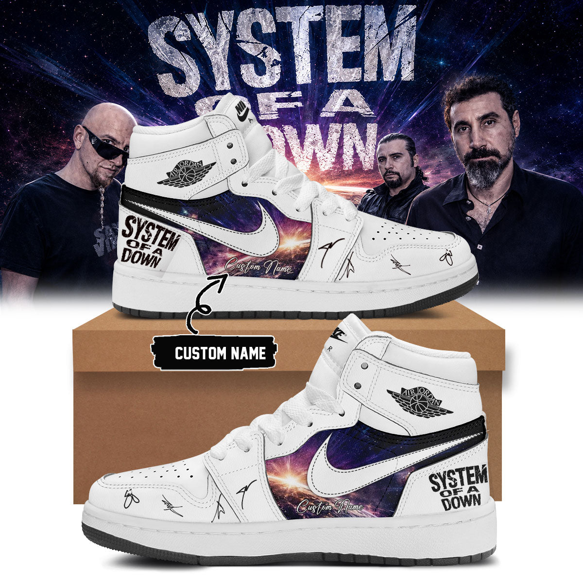 System of a Down “Europe / UK Stadium Tour 2026” Signature Limited Edition – Shoes