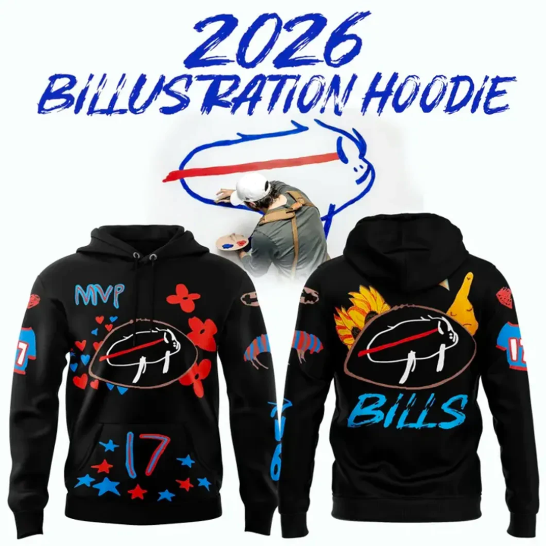 Buffalo Bills Billustration 2026 Limited Edition Hoodie