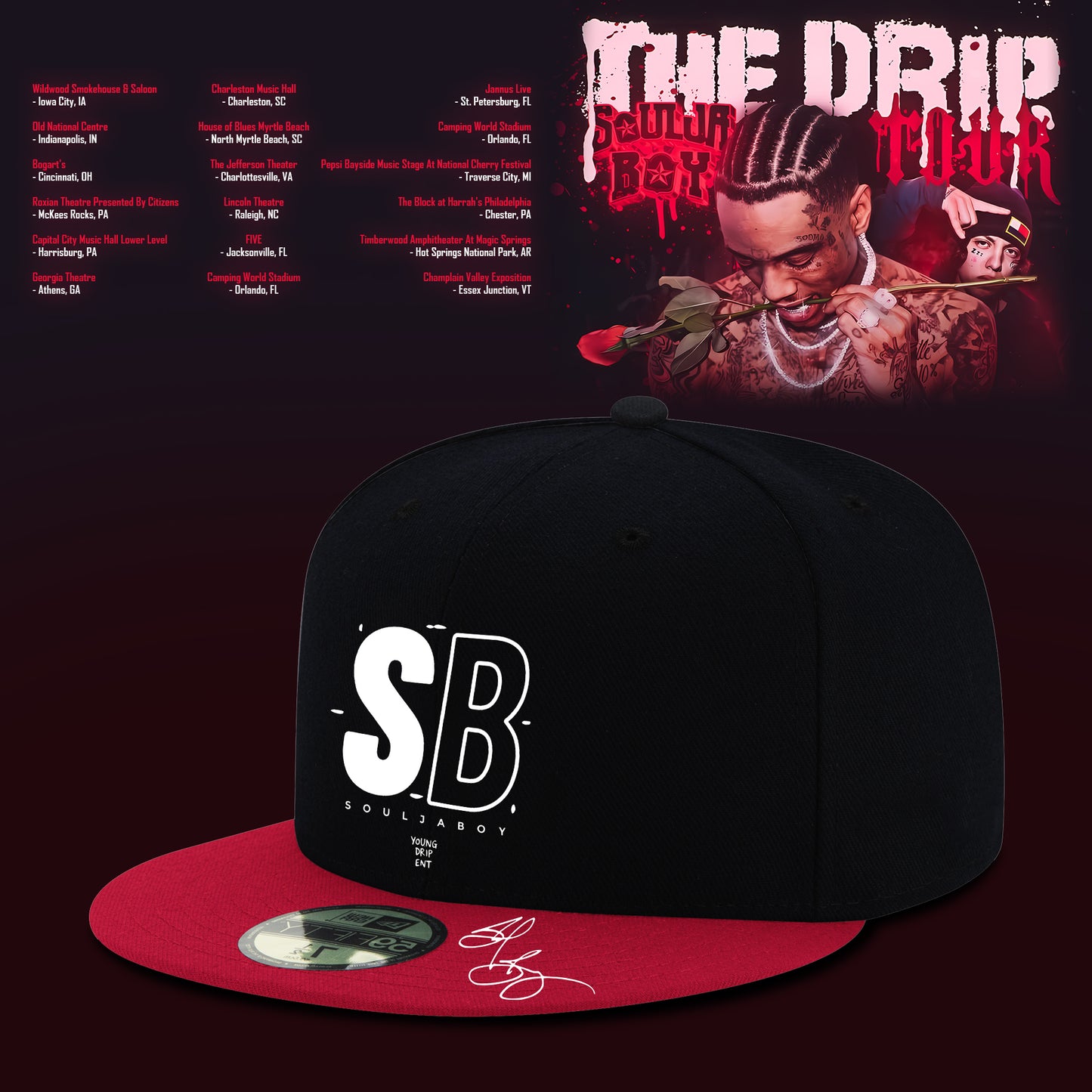 SOULJA BOY LIMITED DRIP 2026 TOUR HAT MERCH IS HERE