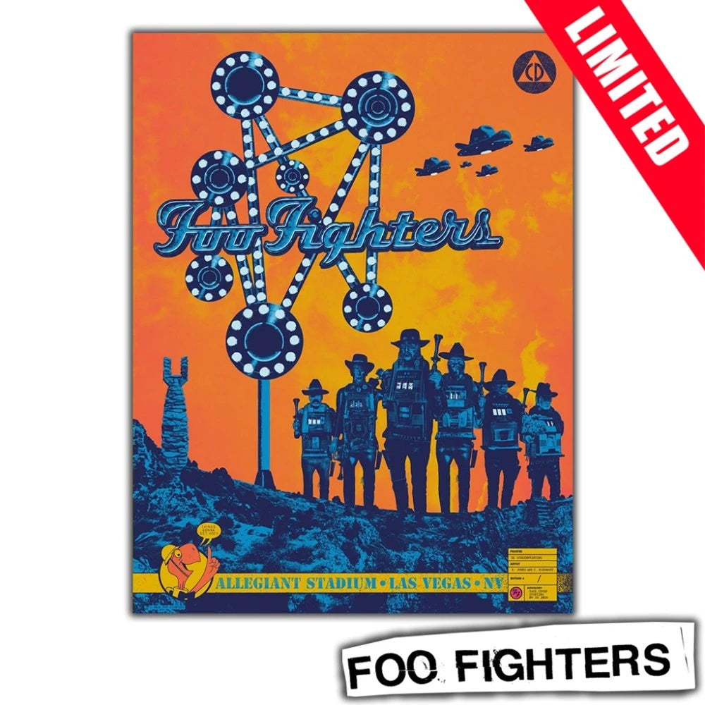 Foo Fighters Las Vegas Poster – Allegiant Stadium September 26, 2026 Limited Edition