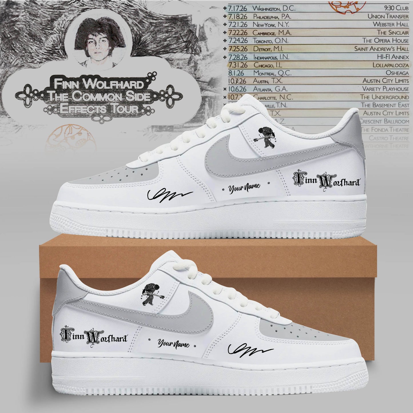Finn Wolfhard – The Common Side Effects Tour Sneaker