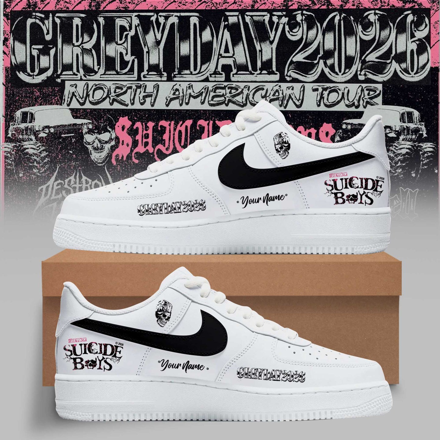 Grey Day 2026: Official Custom Kicks for the Suicideboys Faithful