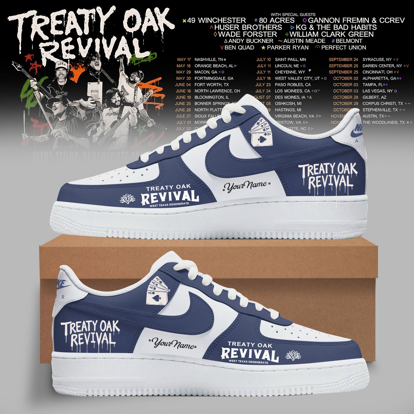Treaty Oak Revival – West Texas Degenerate Tour Shoes