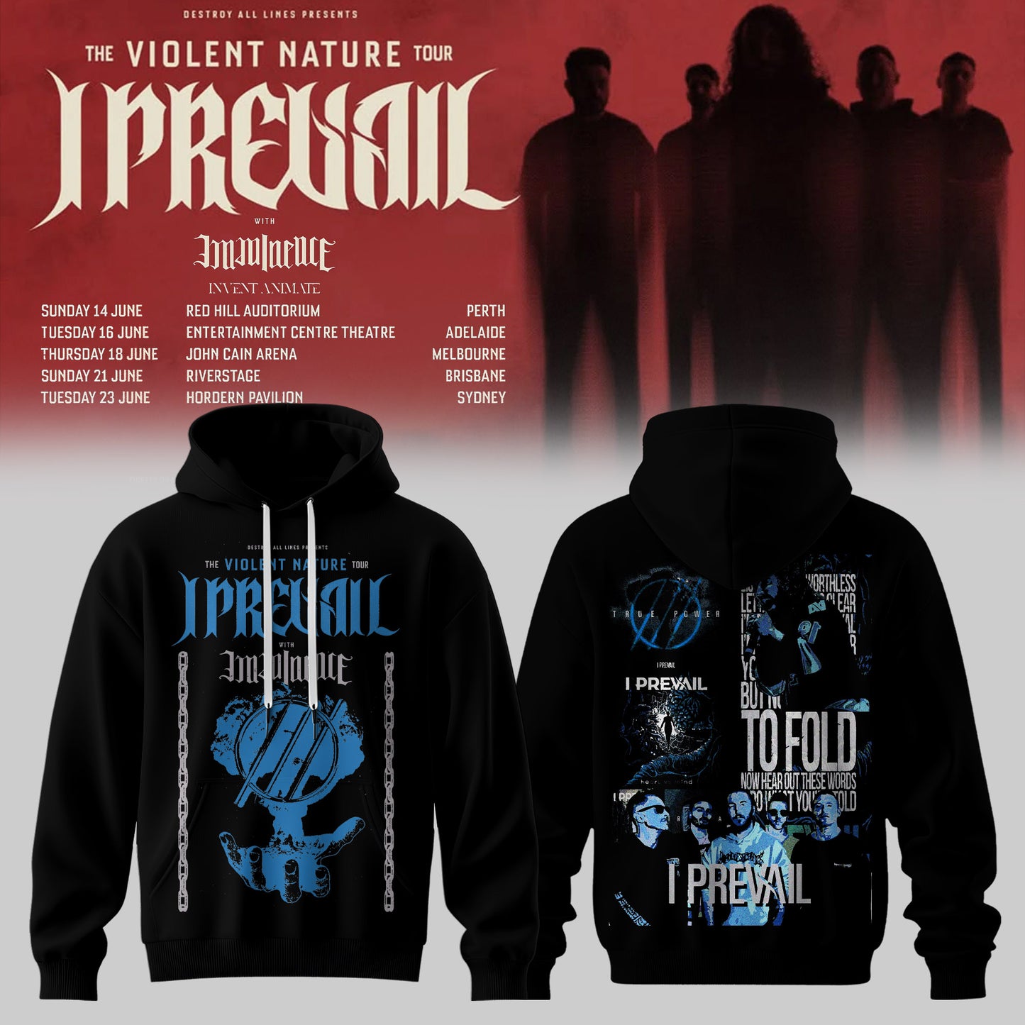 I PREVAIL – THE VIOLENT NATURE TOUR HOODIE