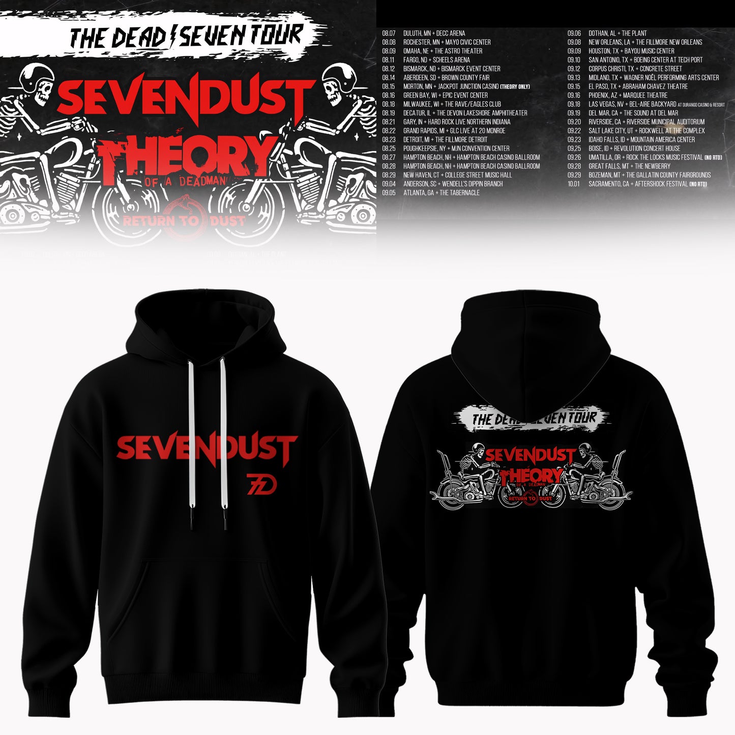 The Dead/Seven Tour Limited Hoodie