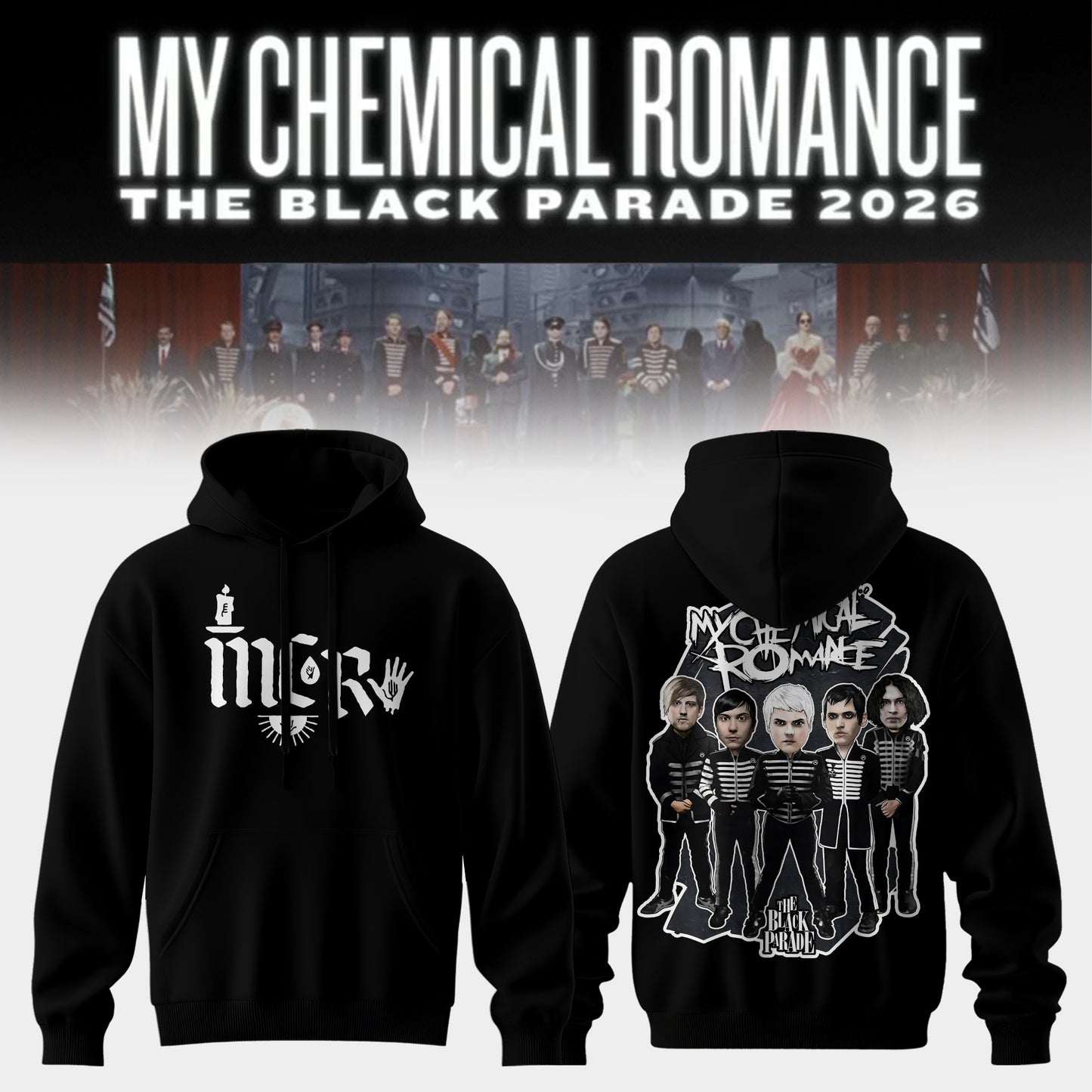 Limited Edition MCR The Black Parade 2026 Tour Hoodie