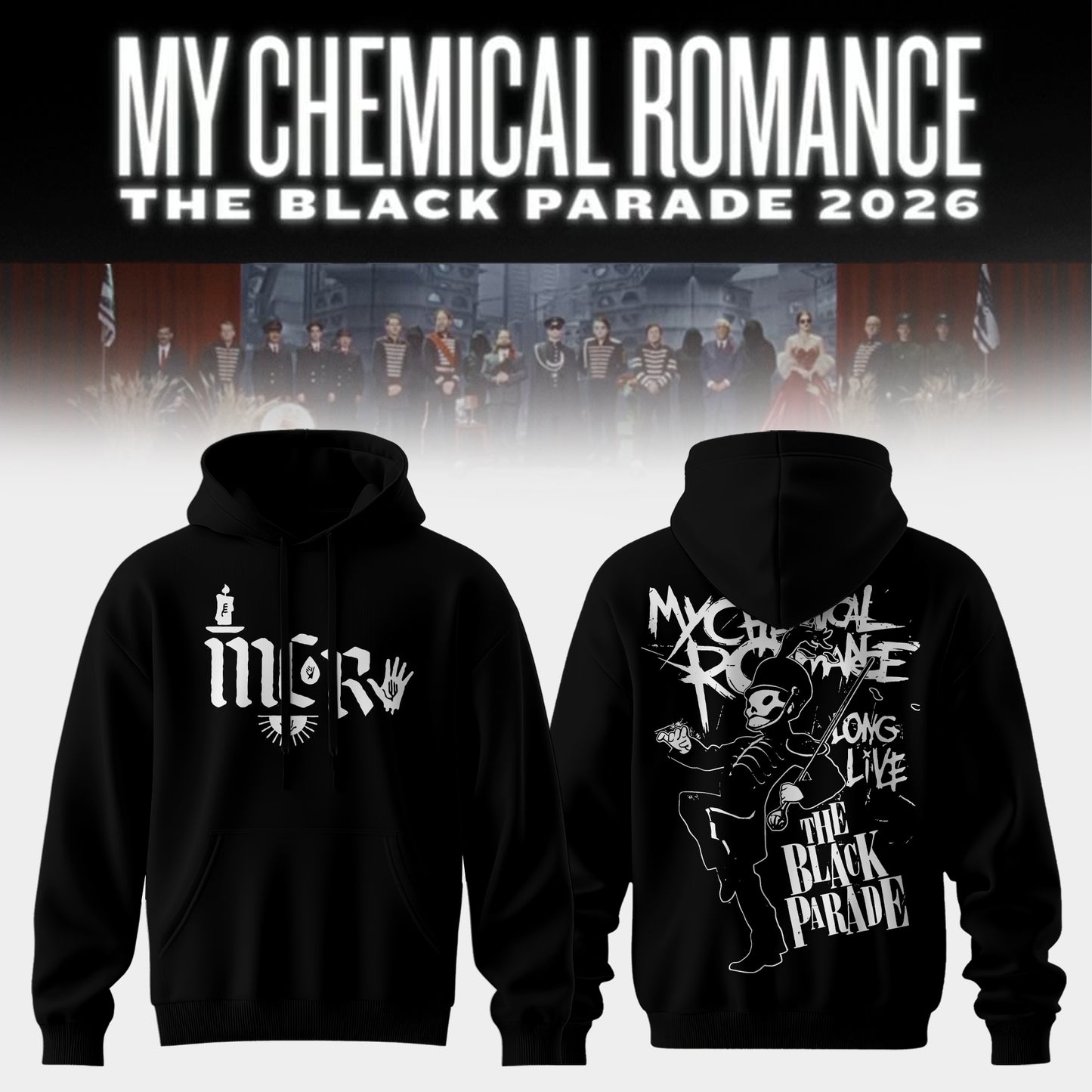 Limited Edition MCR The Black Parade 2026 Tour Hoodie