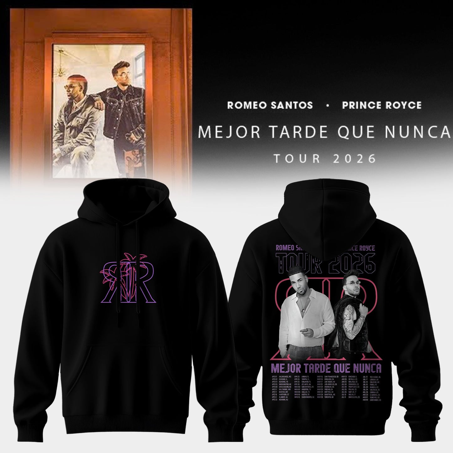 RS & PR – Mejor Tarde Que Nunca Tour 2026 Limited Hoodie