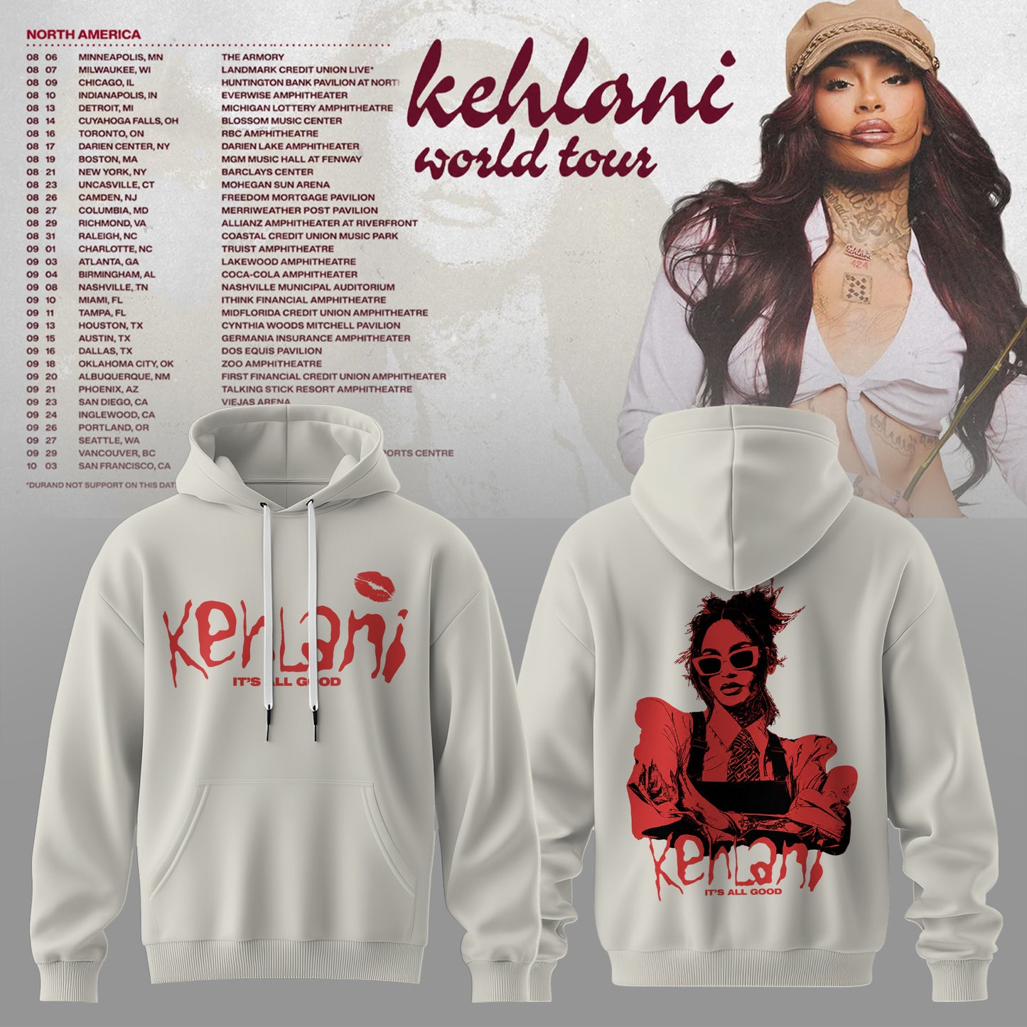 THE KEHLANI WORLD TOUR: North America Hoodie